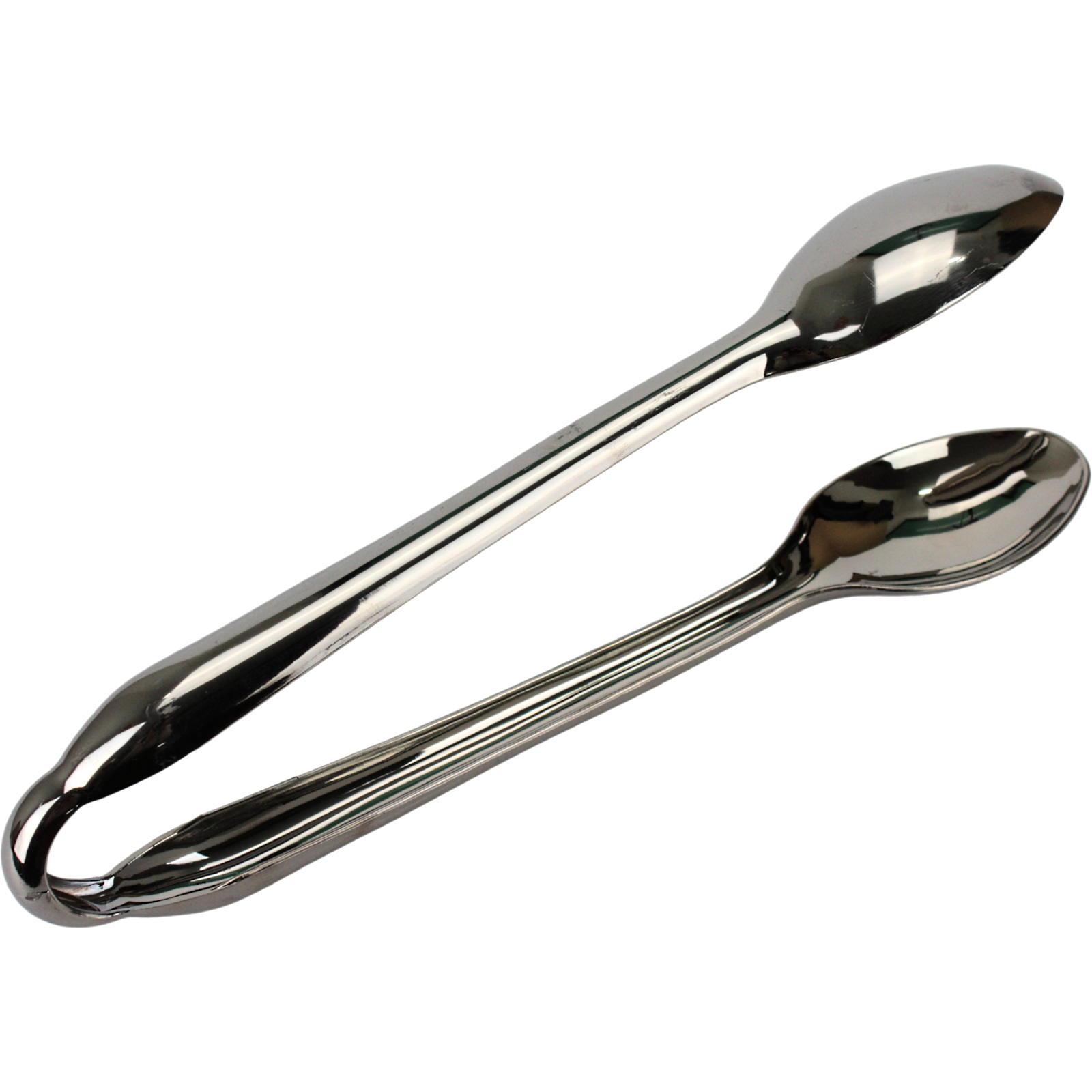 Stainless Steel Look Plastic Salad Tongs 28cm
