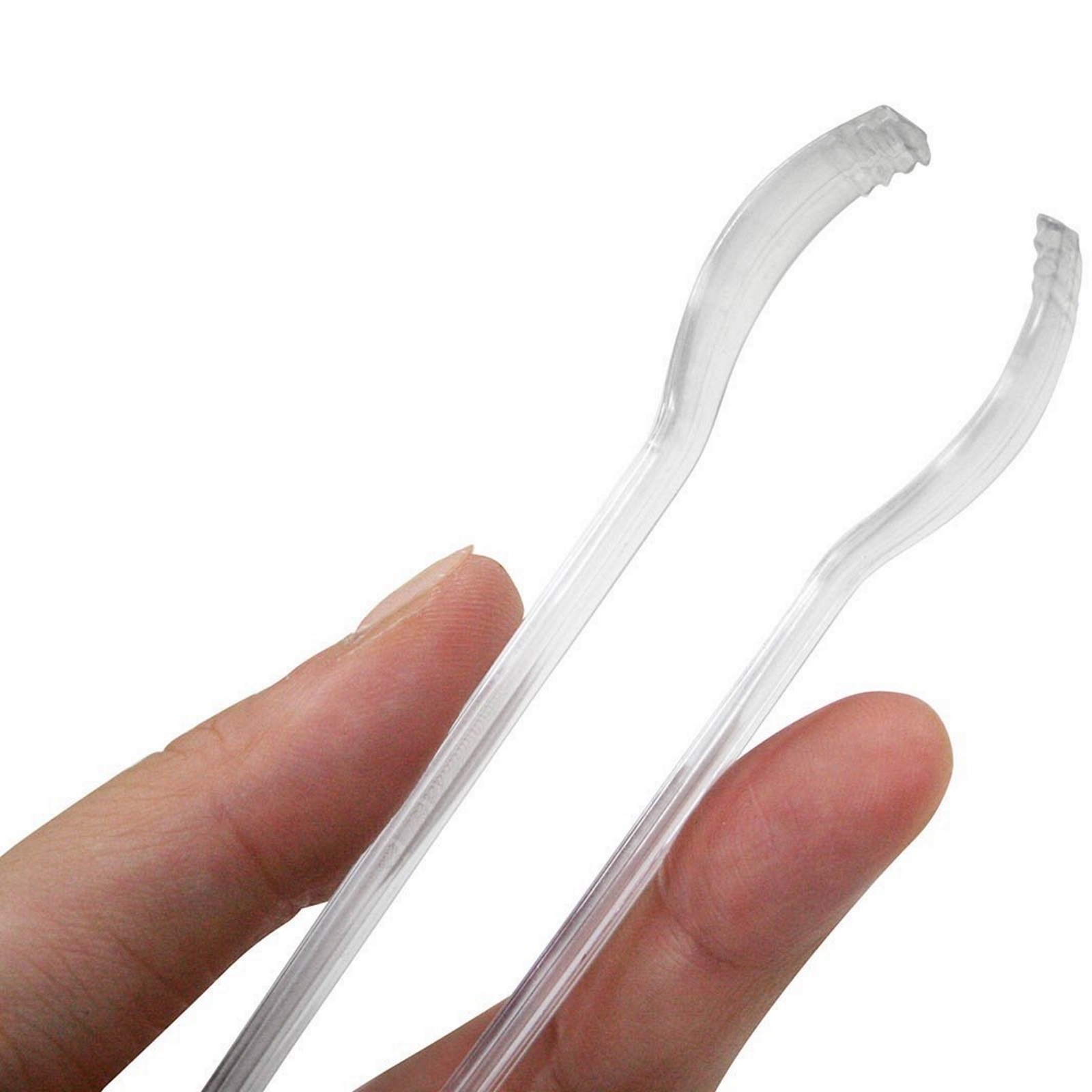 Clear Plastic Mini Tongs (Pack of 12) Cutlery and Utensils Catering