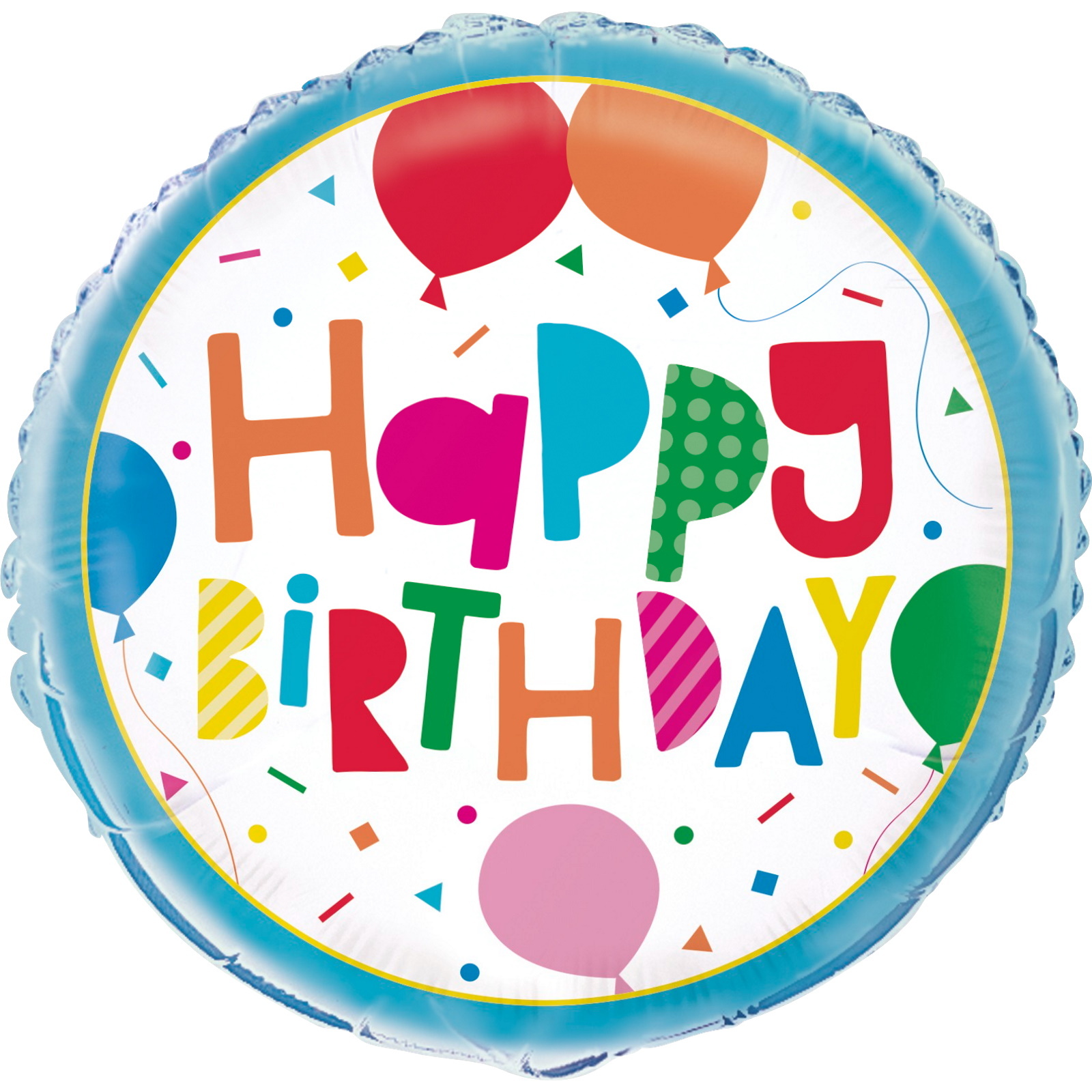 Colourful Balloons Foil Helium Balloon