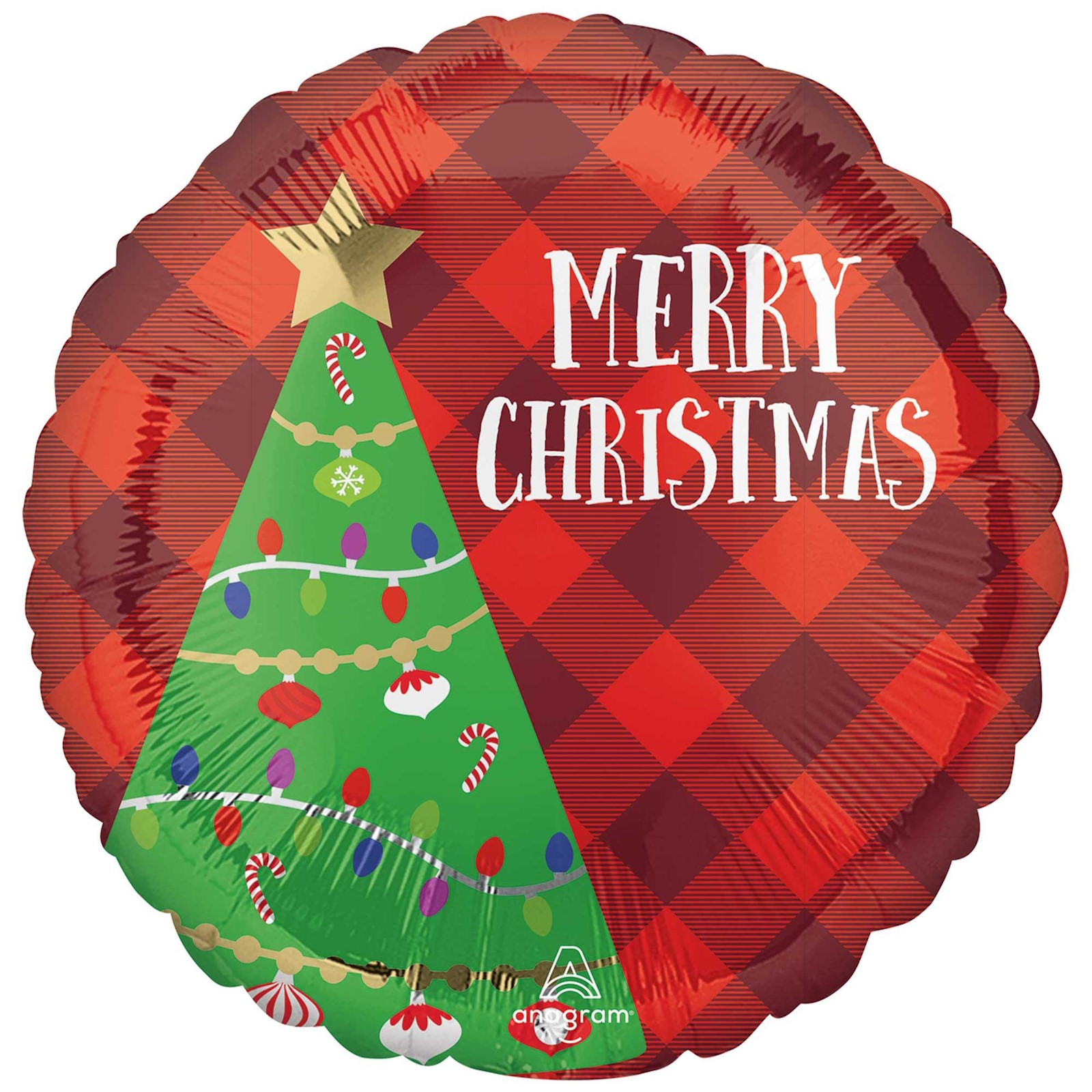 Festive Christmas Tree Merry Christmas Foil Balloon