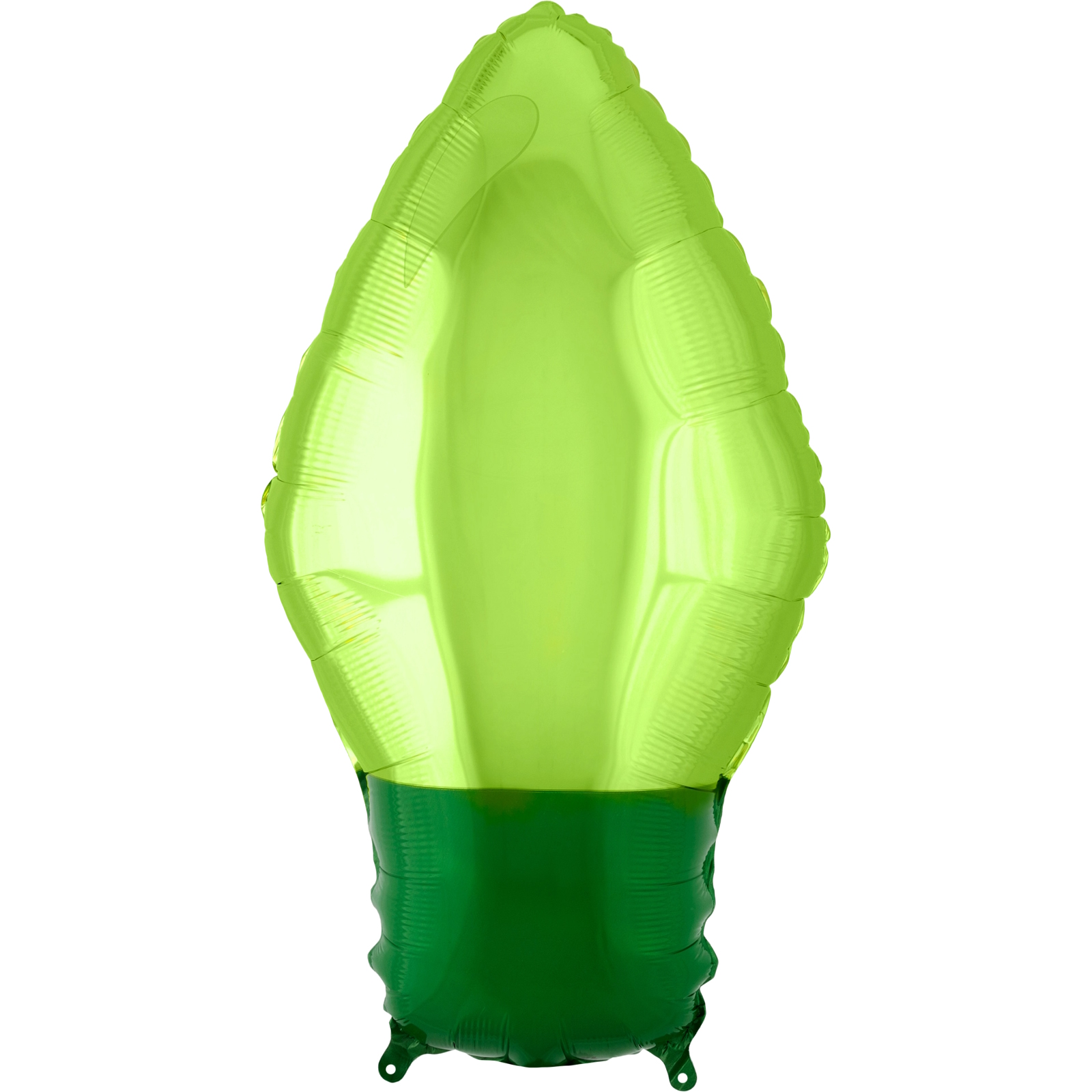 Green Christmas Light Bulb Foil Balloon 55cm