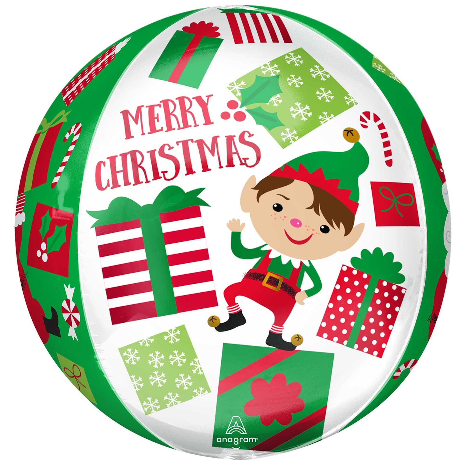Orbz Santa Elf Christmas Foil Balloon