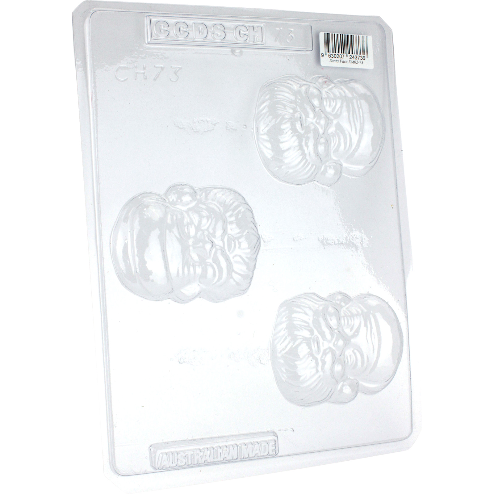 Large Santa Face Plastic Chocolate Moulds (1 Sheet) 