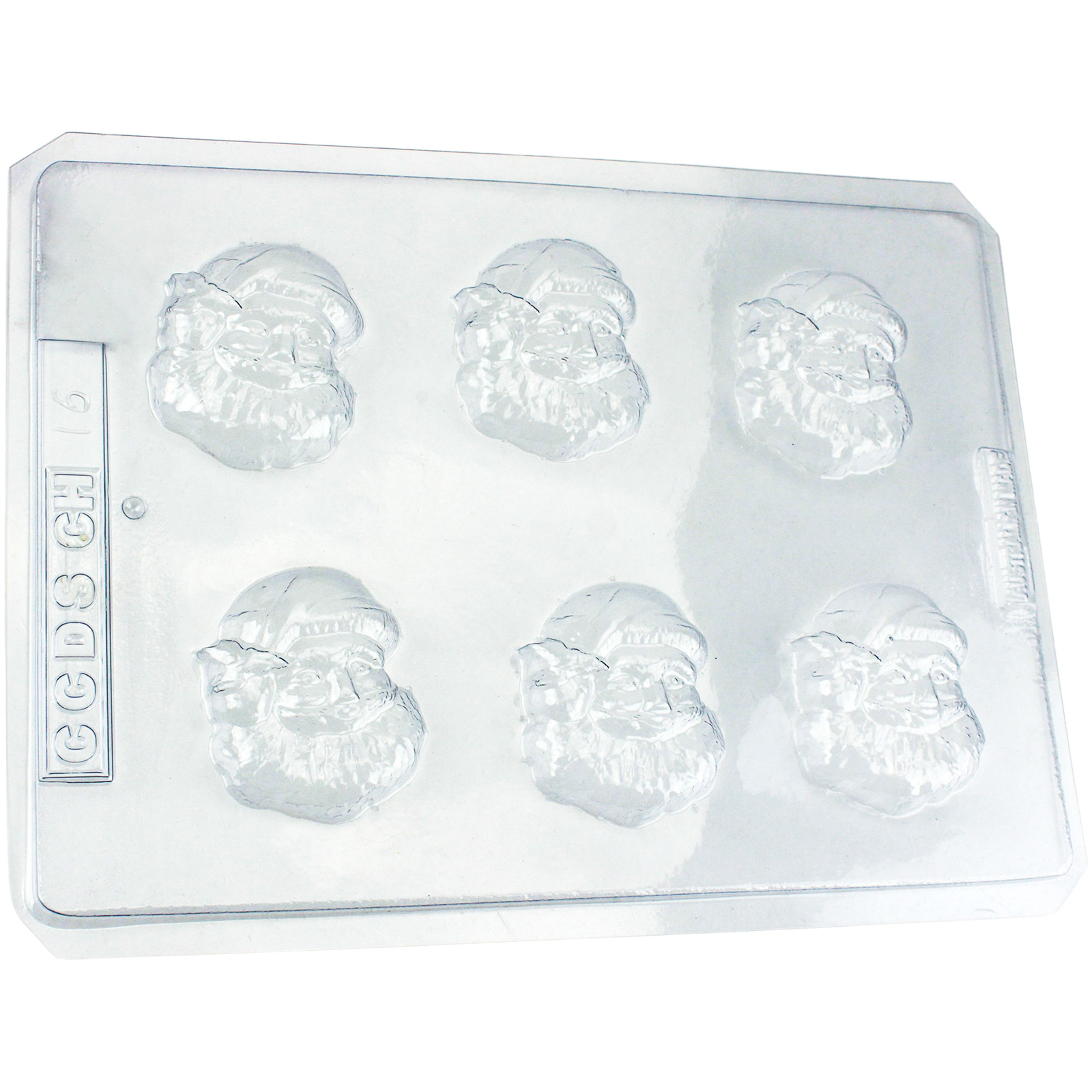 Santa Face Plastic Chocolate Moulds (1 Sheet)