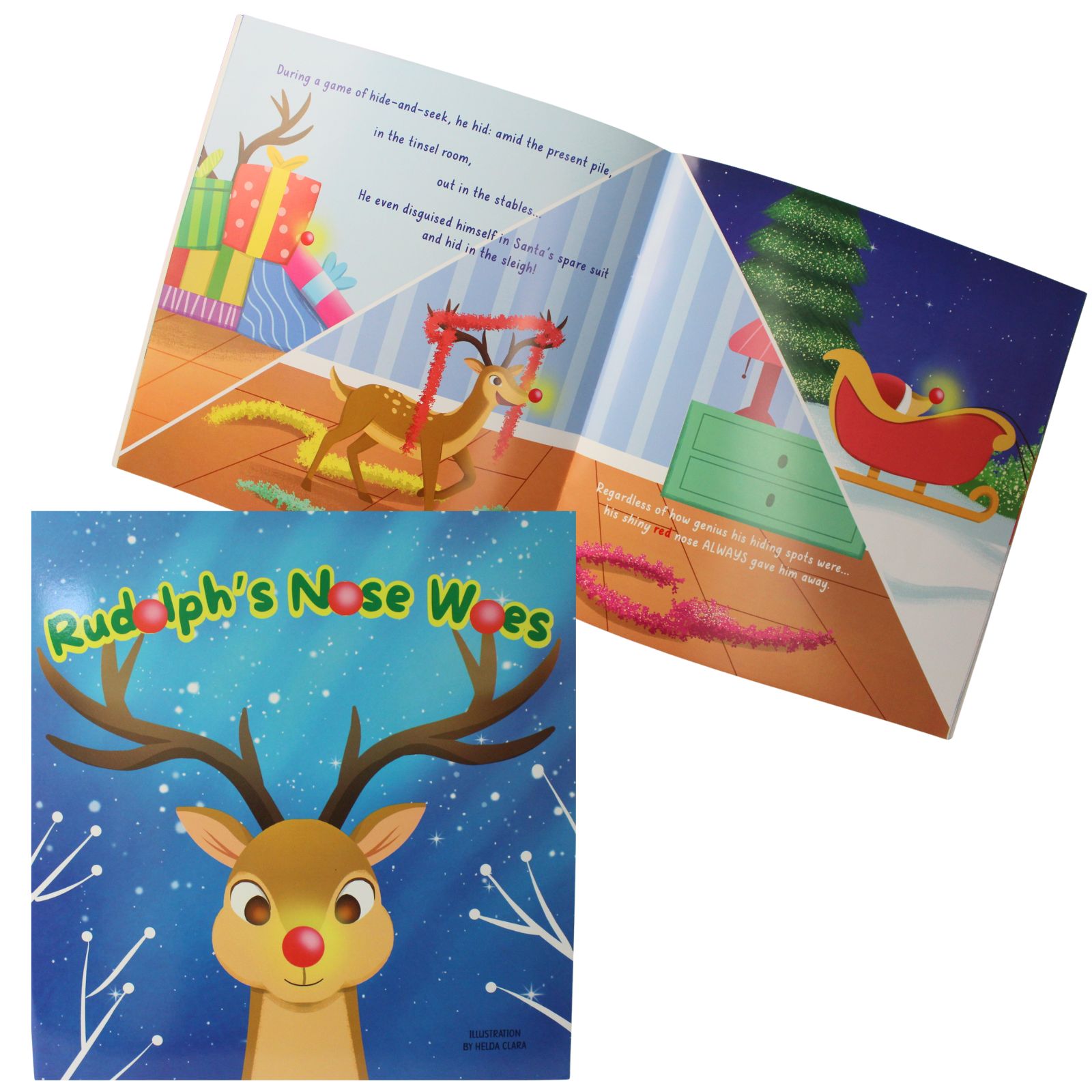 Rudolph's Nose Woes Kids Story Book 