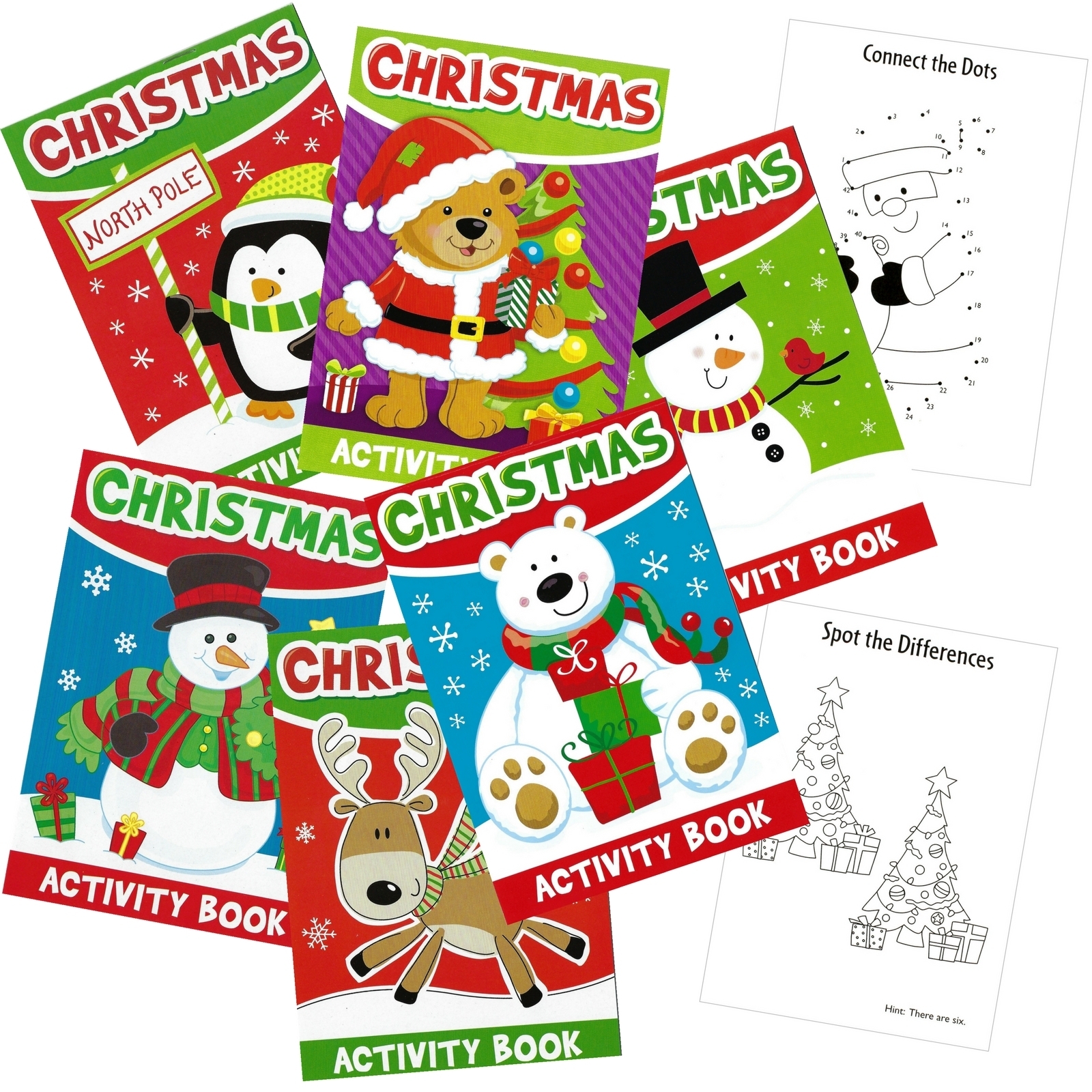 Christmas Activity Books (Pack of 6)