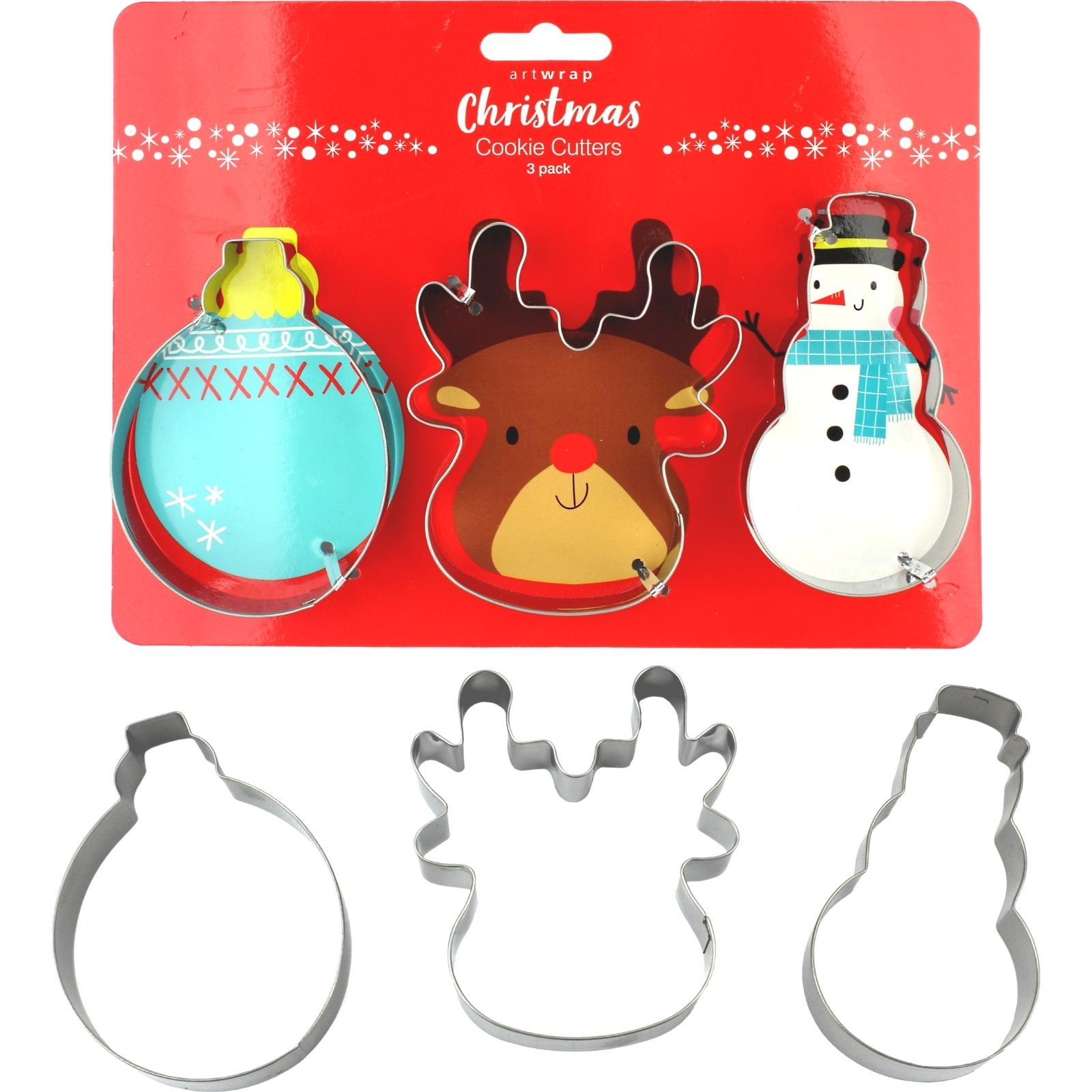 Christmas Characters Cookie Cutters (Pack of 3) 