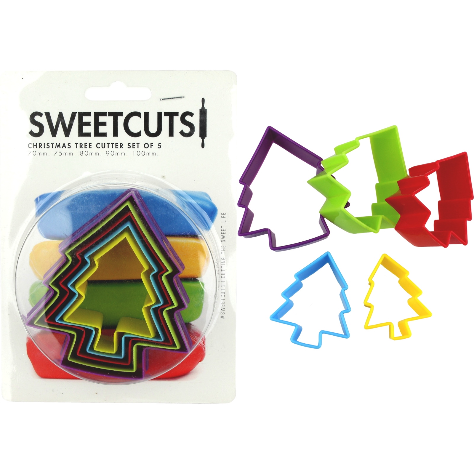 Christmas Tree Cookie Cutter Set (5 Pieces) 