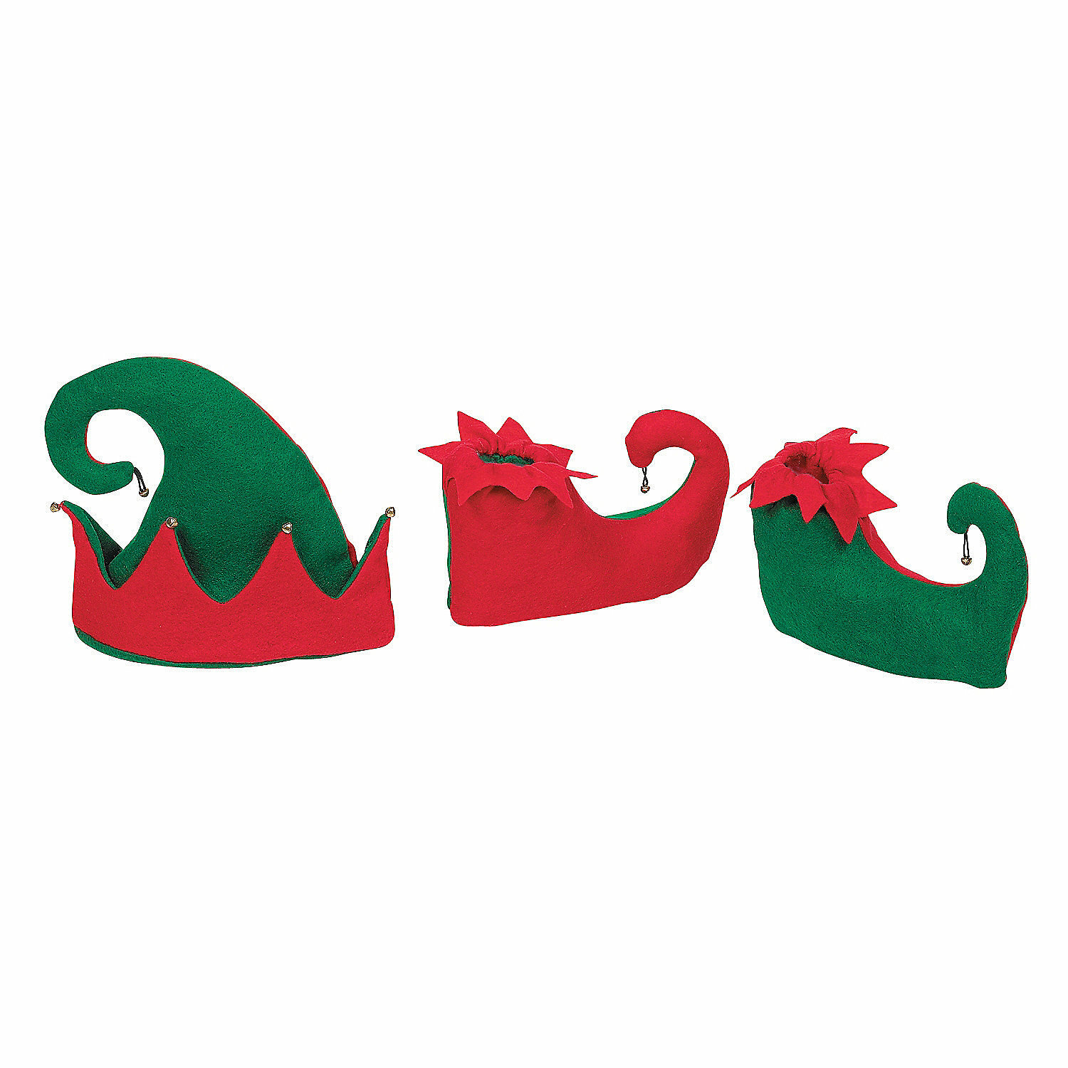 Christmas Elf Hat and Shoe Set - Childs