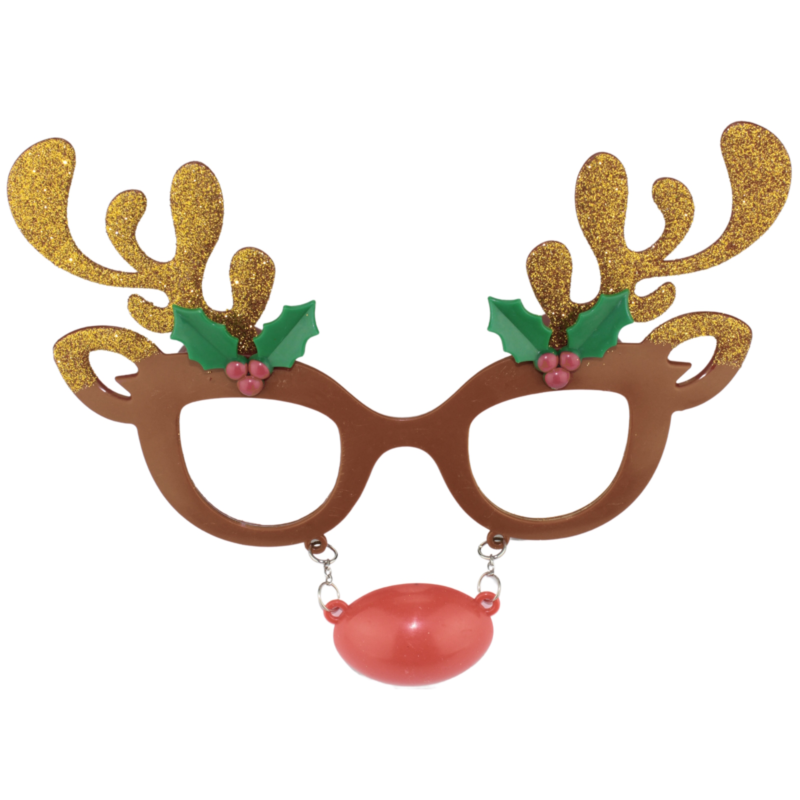 Christmas Reindeer Novelty Party Glasses