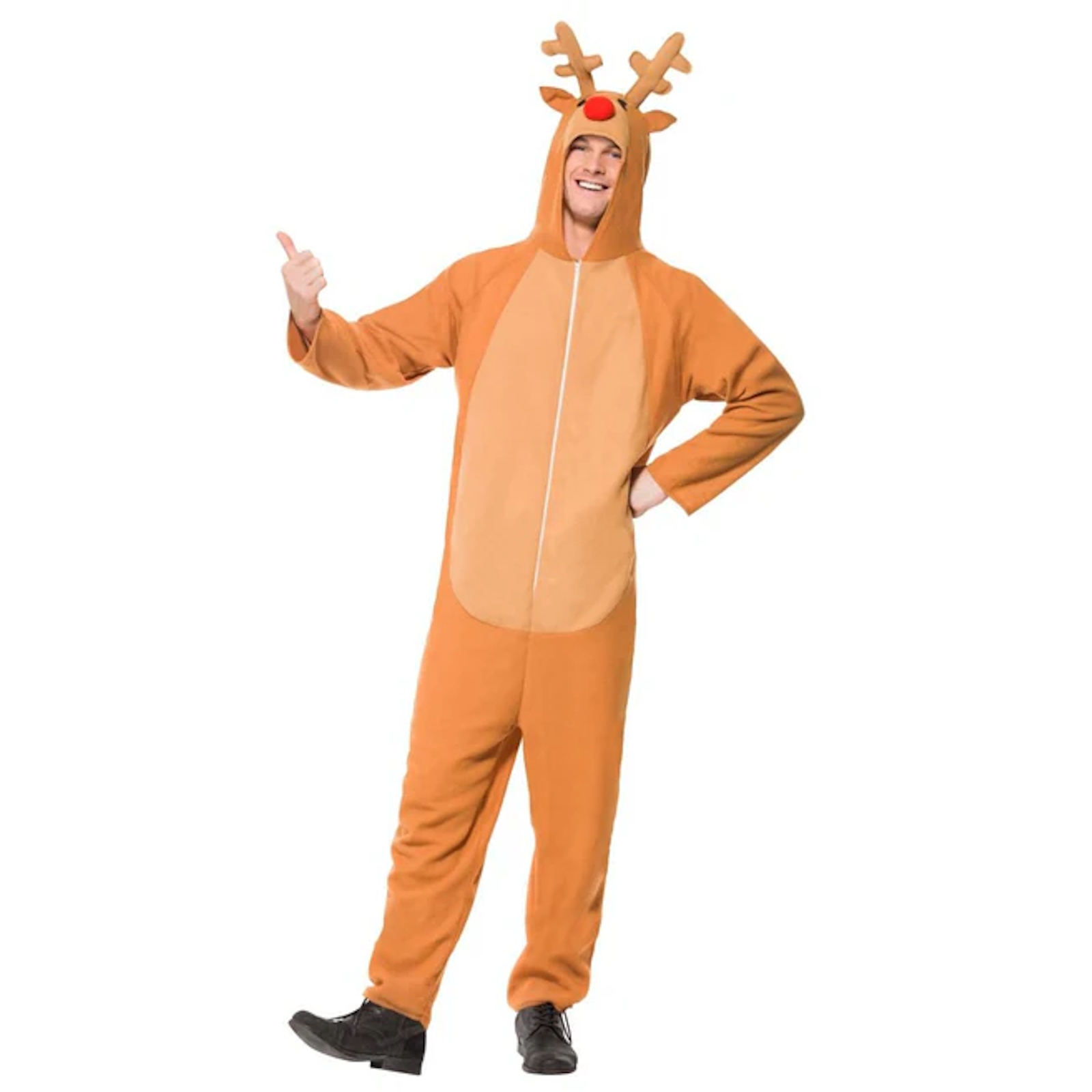 Reindeer Jumpsuit Adult Costume Large