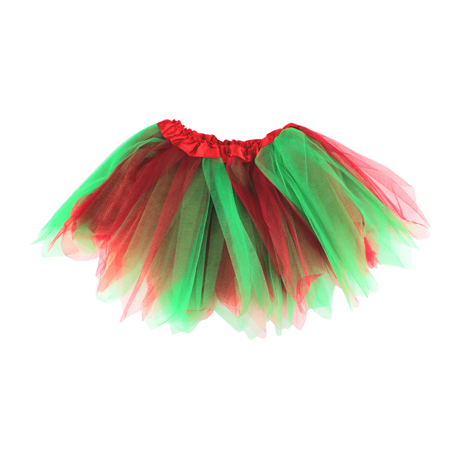 Kids Christmas Red and Green Tutu Small