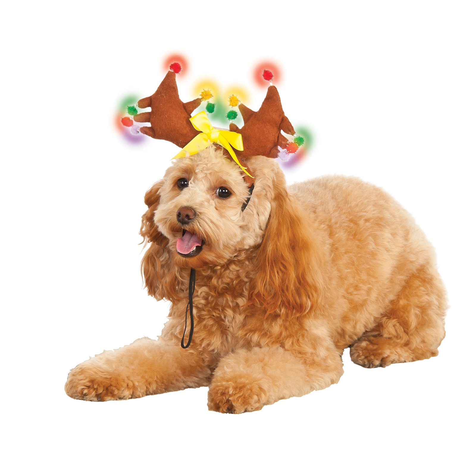 Reindeer Light Up Pet Costume M/L