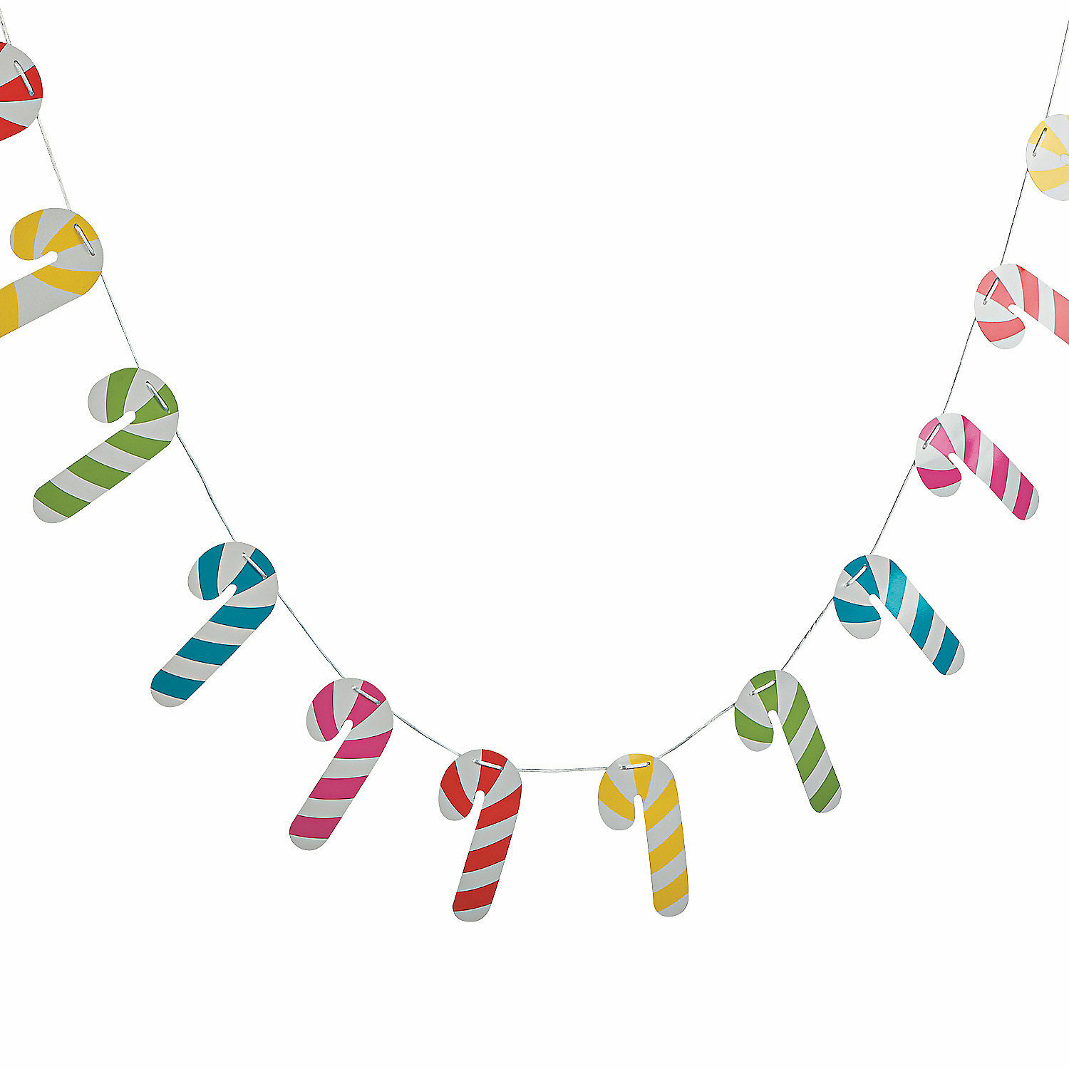Candy Cane Garland Banner