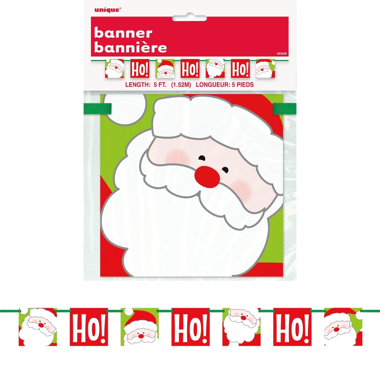 Happy Santa Ho Ho Ho Banner