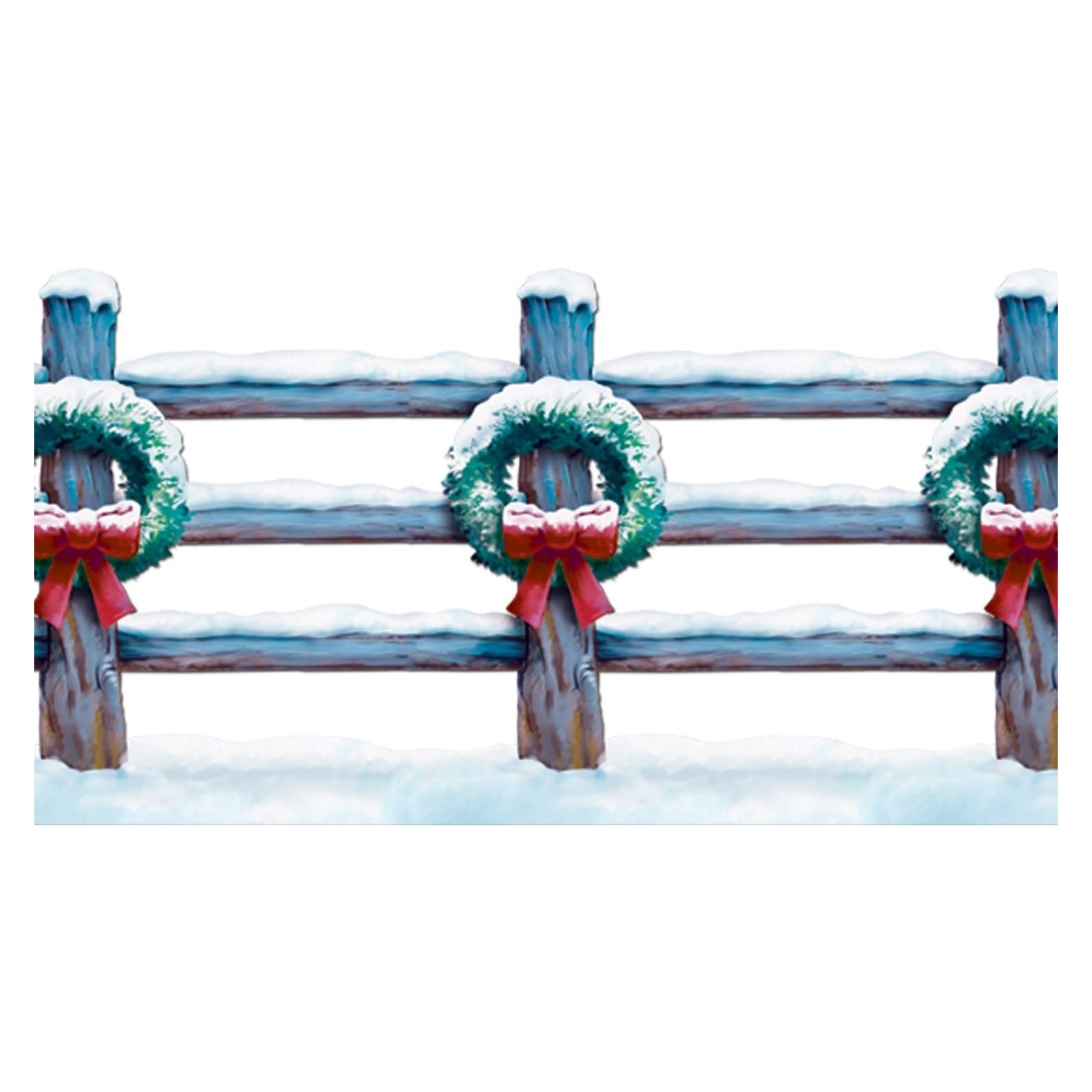 Holiday Fence Border Backdrop 9.1m