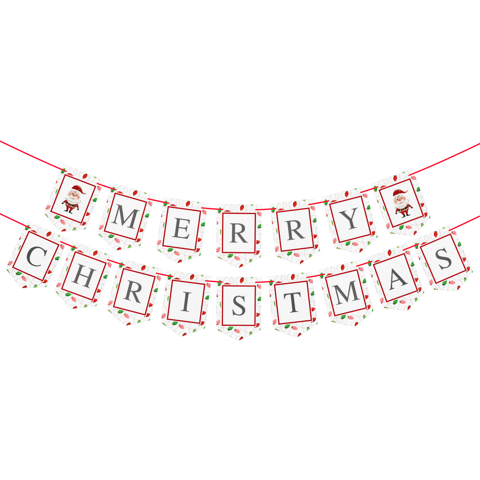 Merry Christmas Bunting Pennant Banner 5m