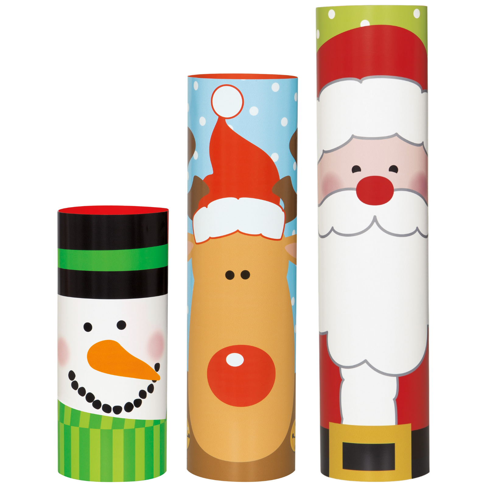 Christmas Character Totem Centrepieces (Set of 3)