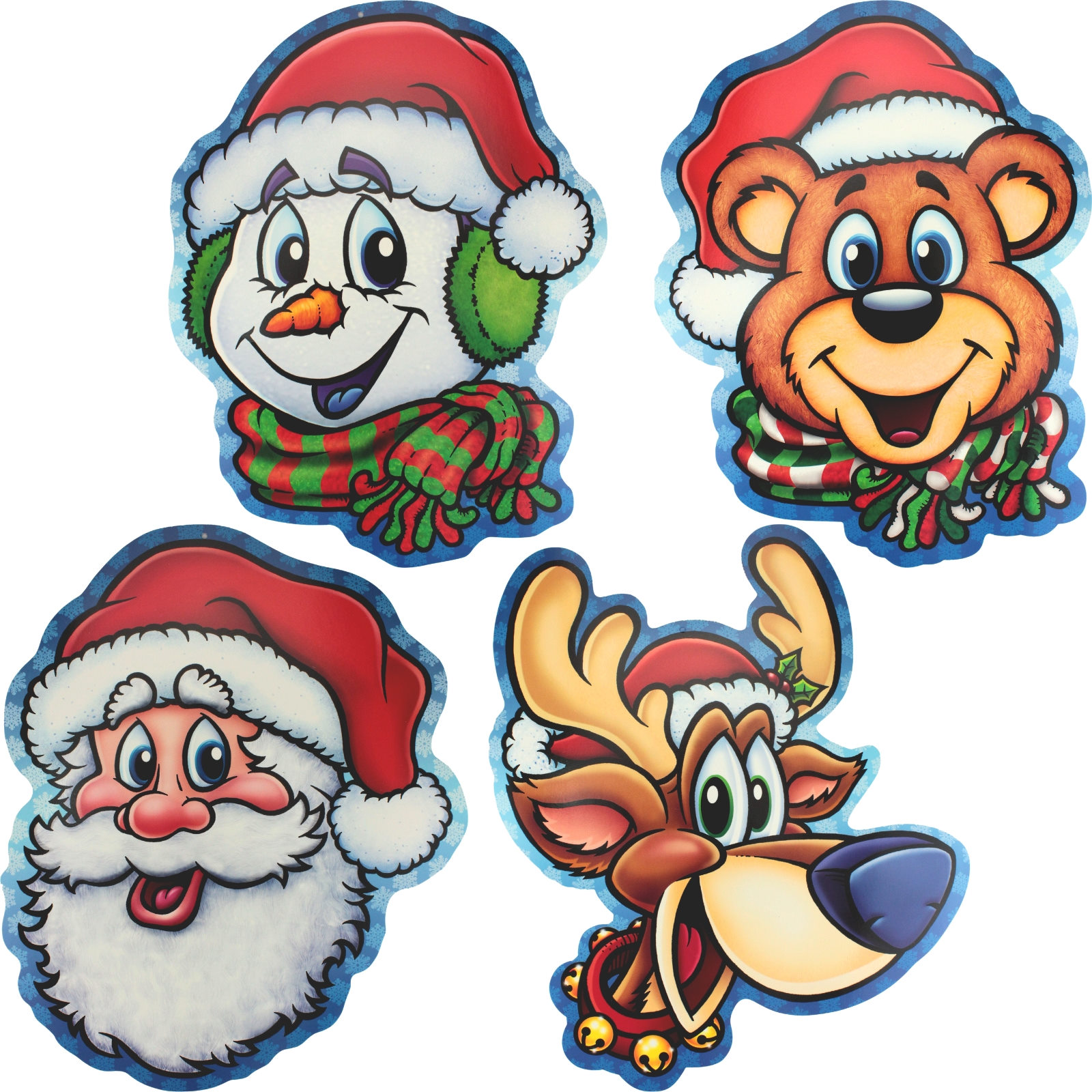 Christmas Companions Cutout Wall Decorations (Pack of 4)
