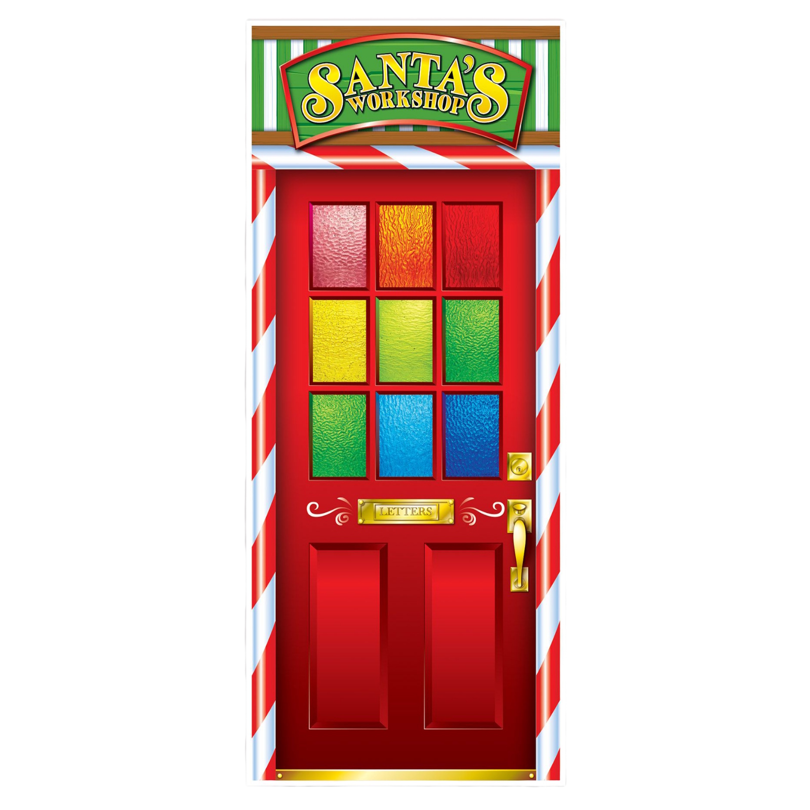 Santa's Workshop Door Cover