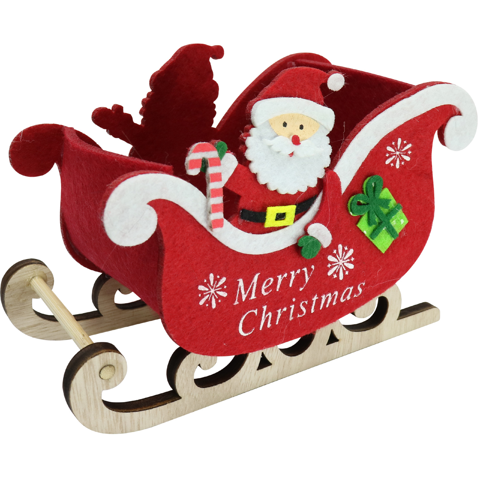 Santa's Sleigh Tabletop Decoration 16cm