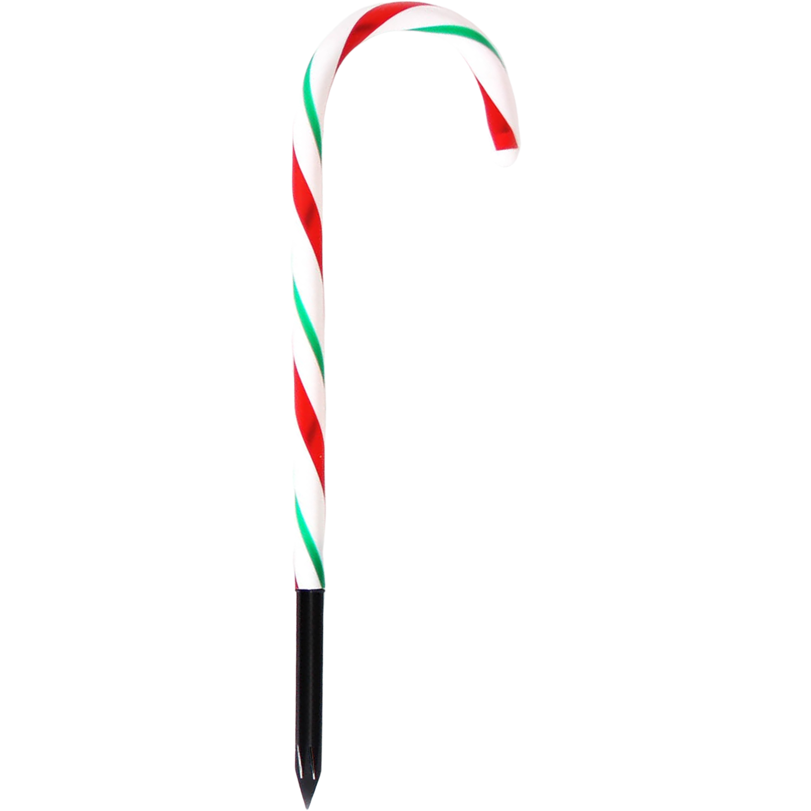 Red & Green Candy Cane Christmas Yard Stake 