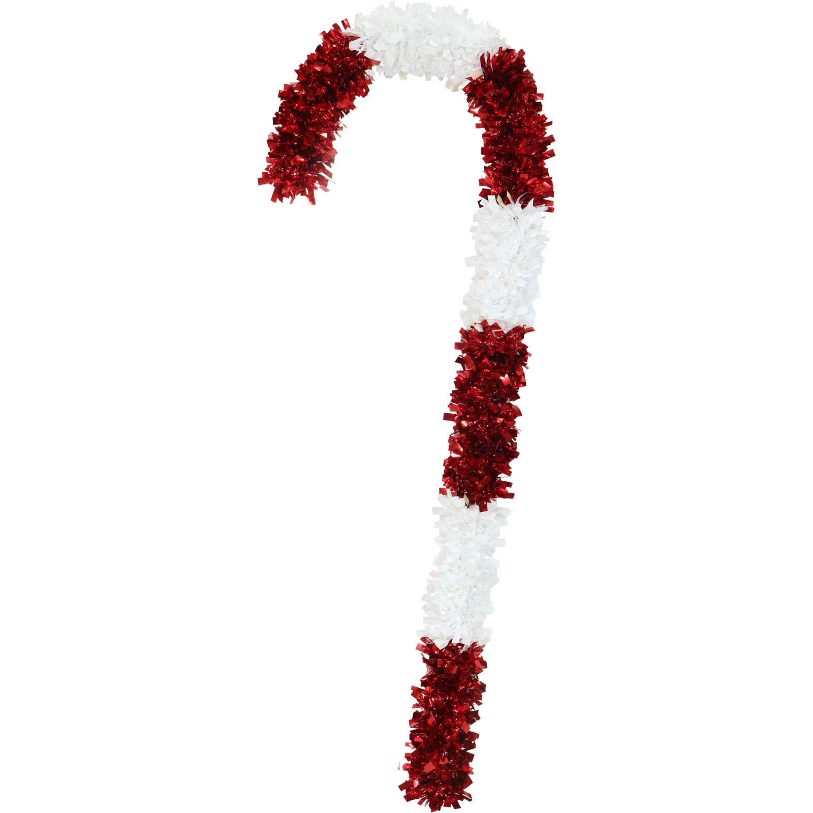Giant Christmas Candy Cane Tinsel Decoration 70cm