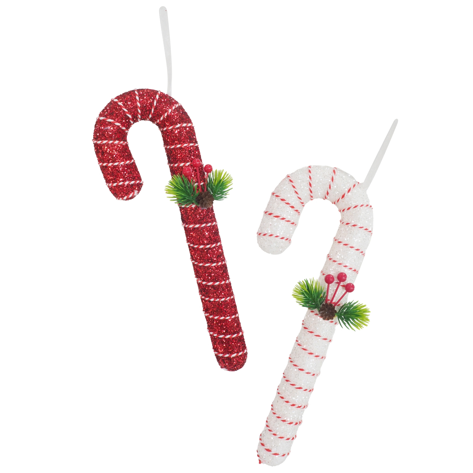 Candy Cane and Berry Hanging Decoration 33cm (1 Only)