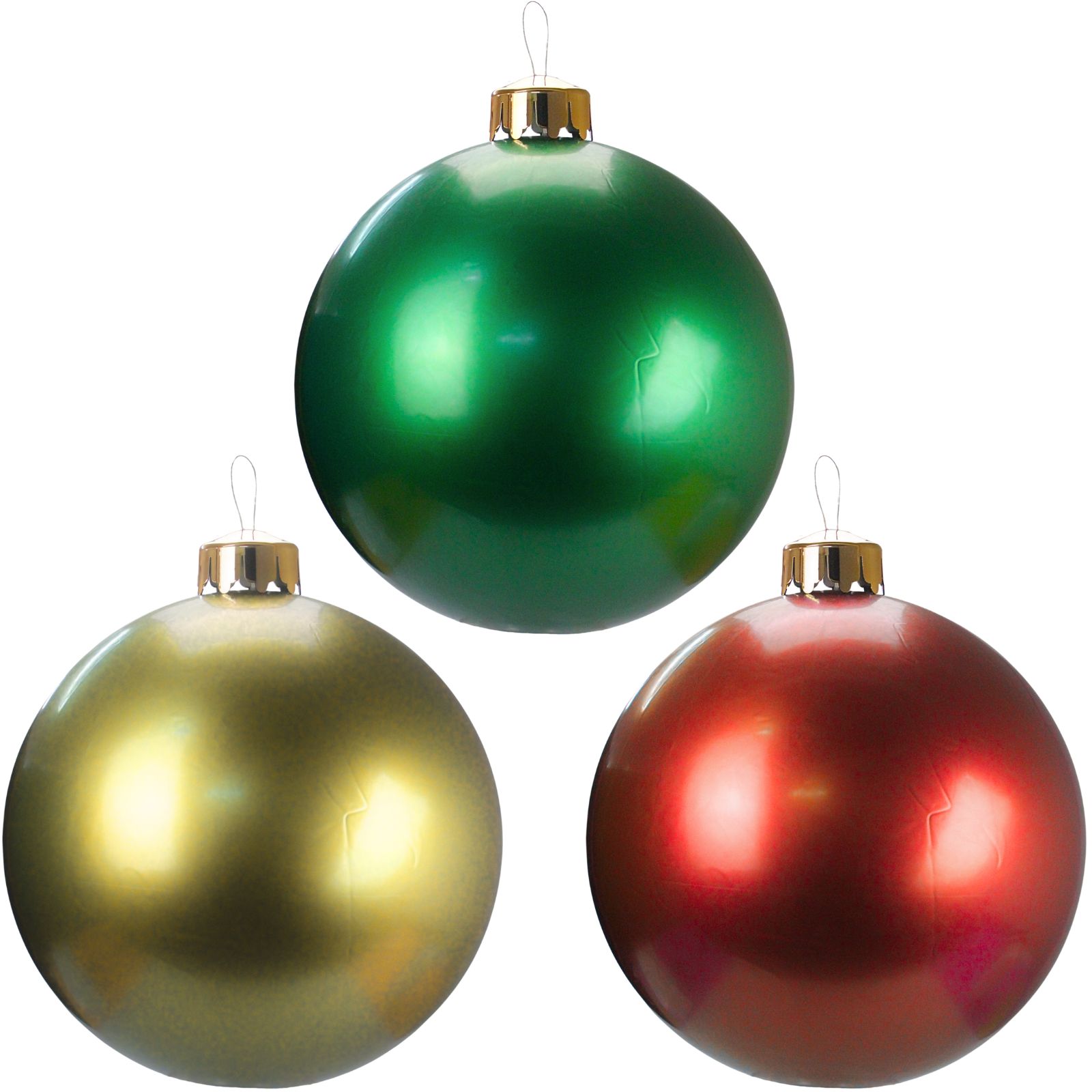 Inflatable Metallic PVC Christmas Bauble 65cm (1 Only)