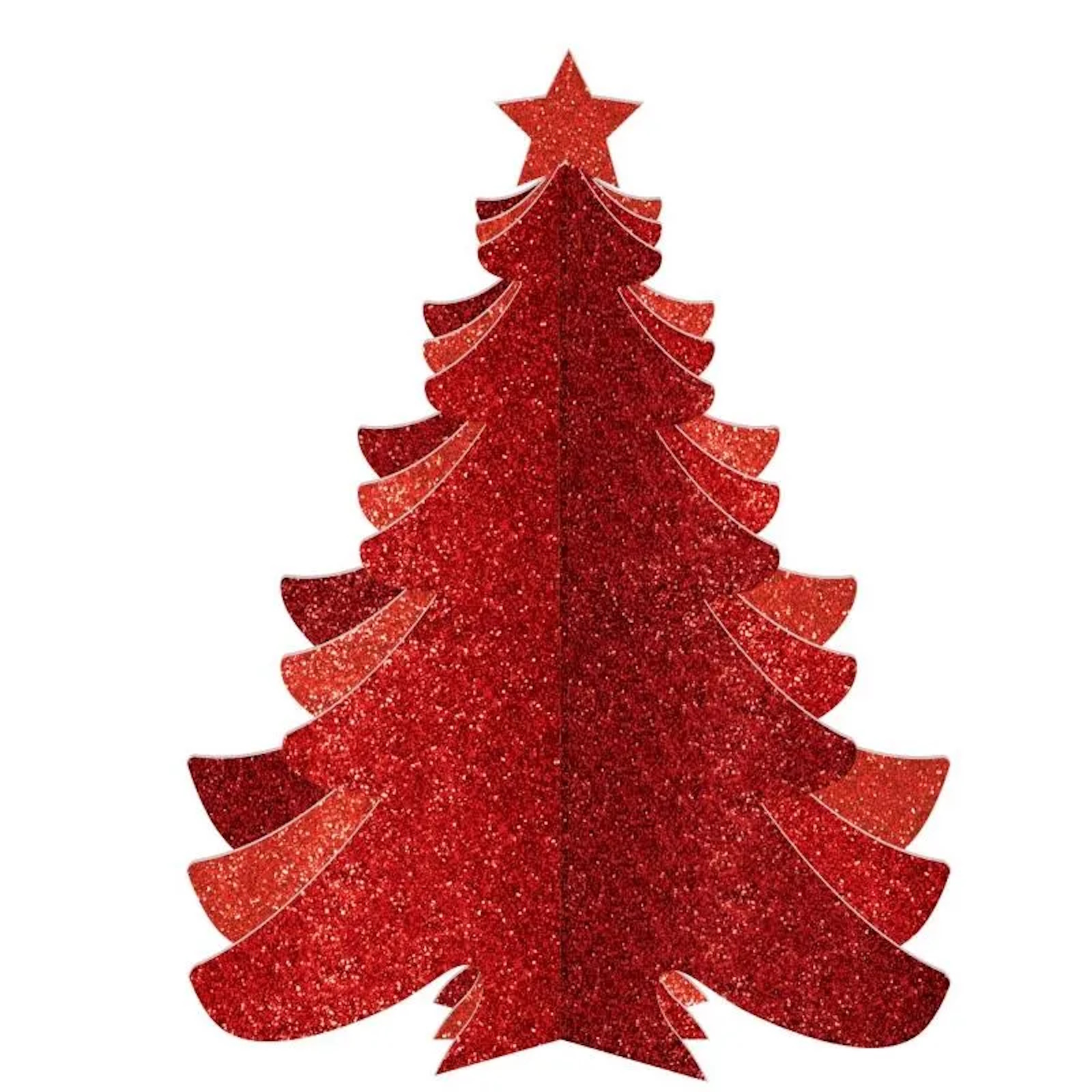 Christmas Tree Red 3D Decoration