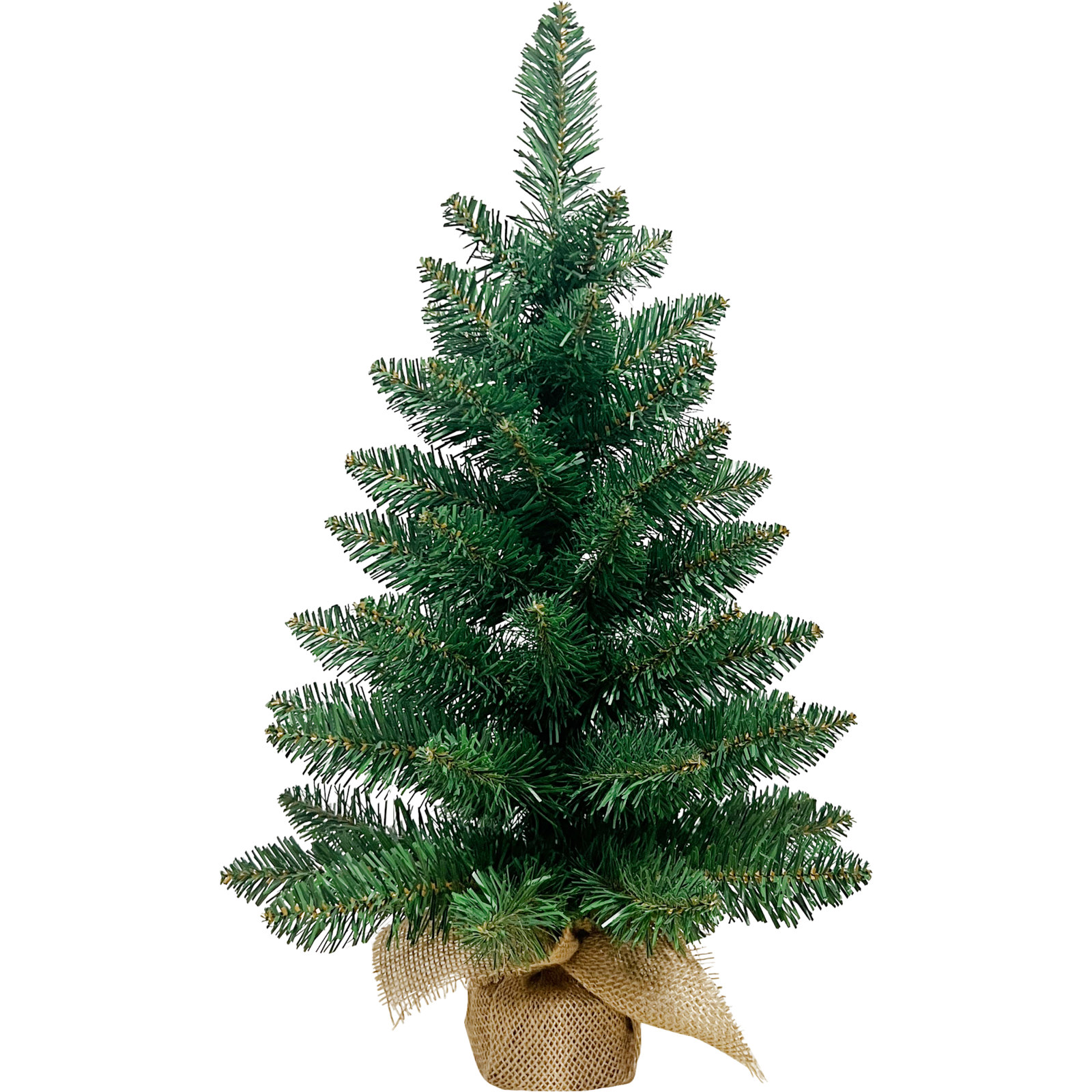 Artificial Pine Christmas Tree With Hessian Base 60cm 