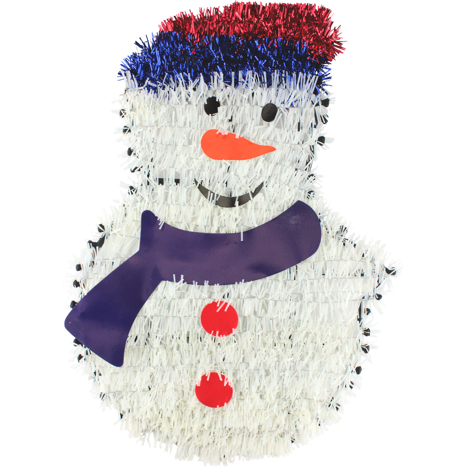 Snowman Tinsel Wall Decoration