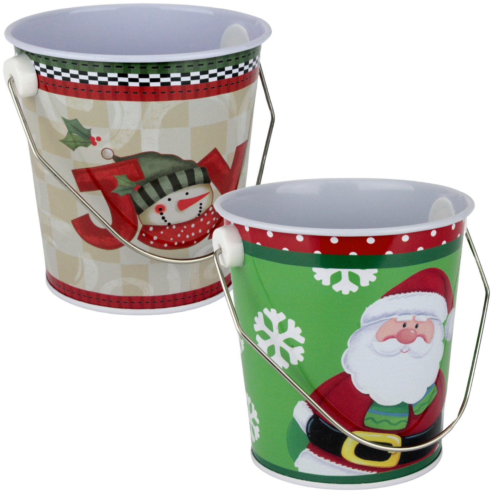 Christmas Character Metal Favour Bucket 10.5cm 