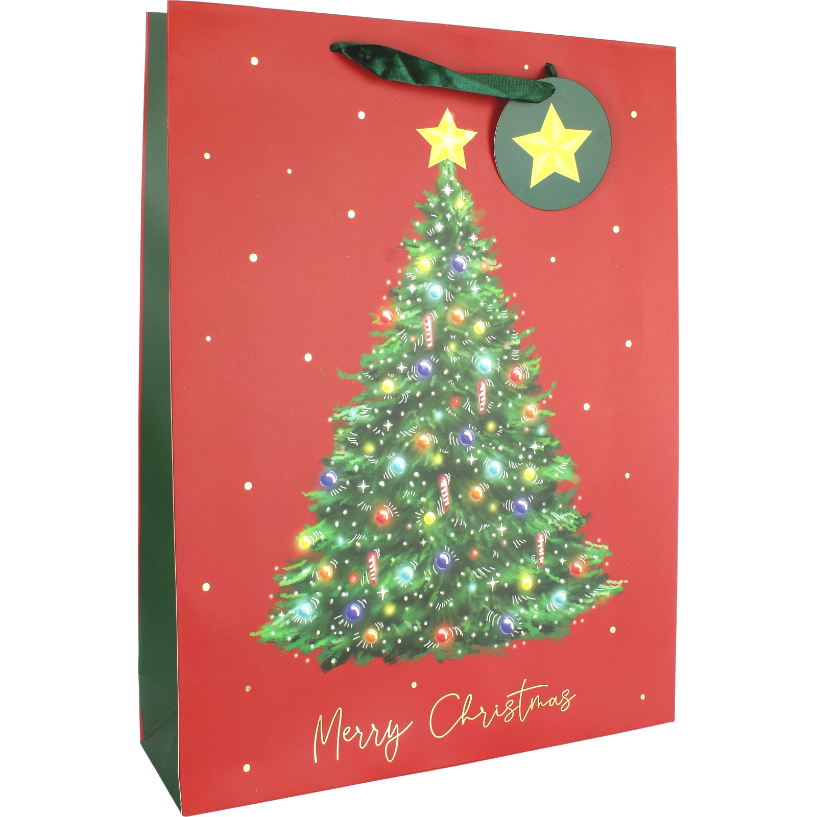 Christmas Tree Paper Gift Bag 44cm