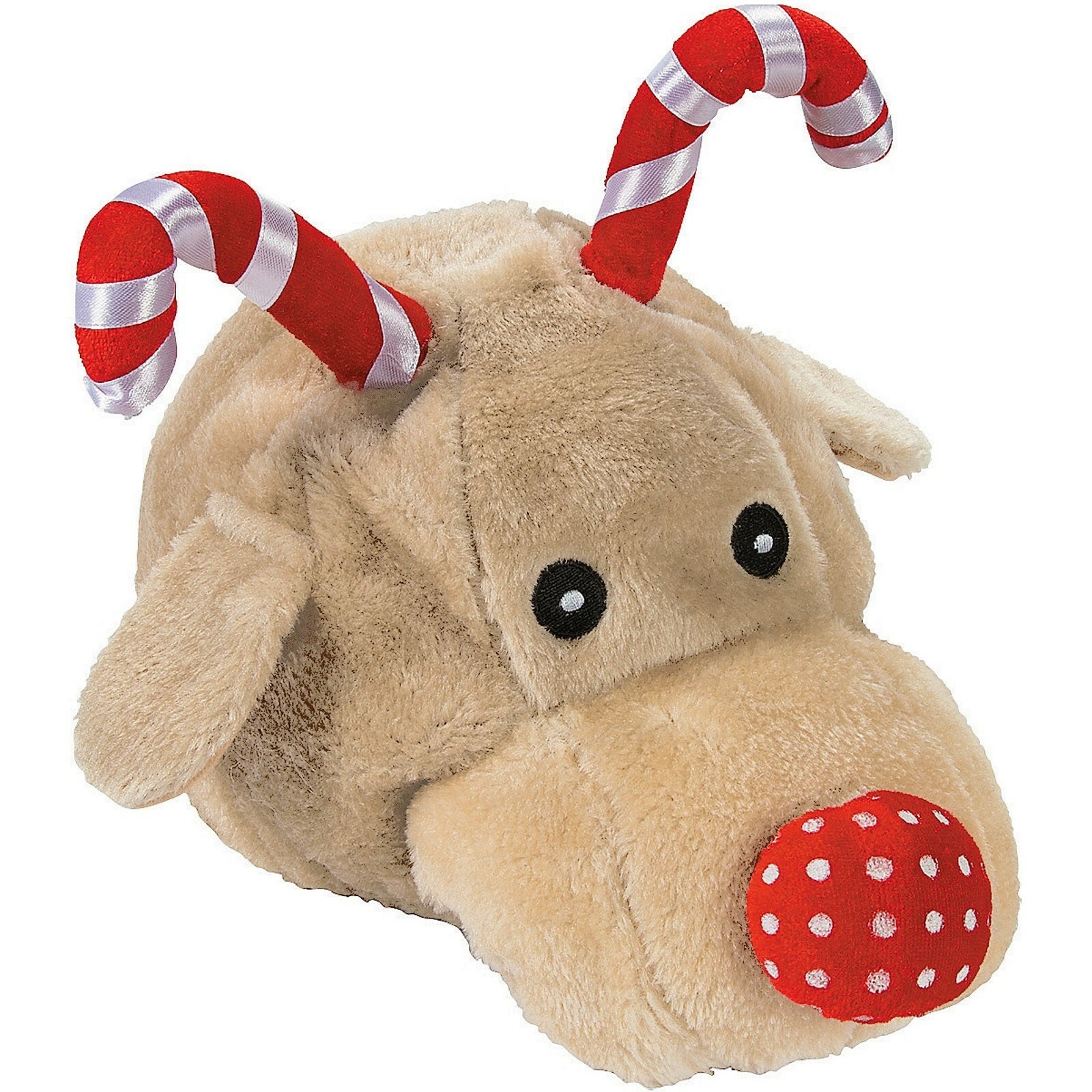 Plush Reindeer Candy Cane Hat