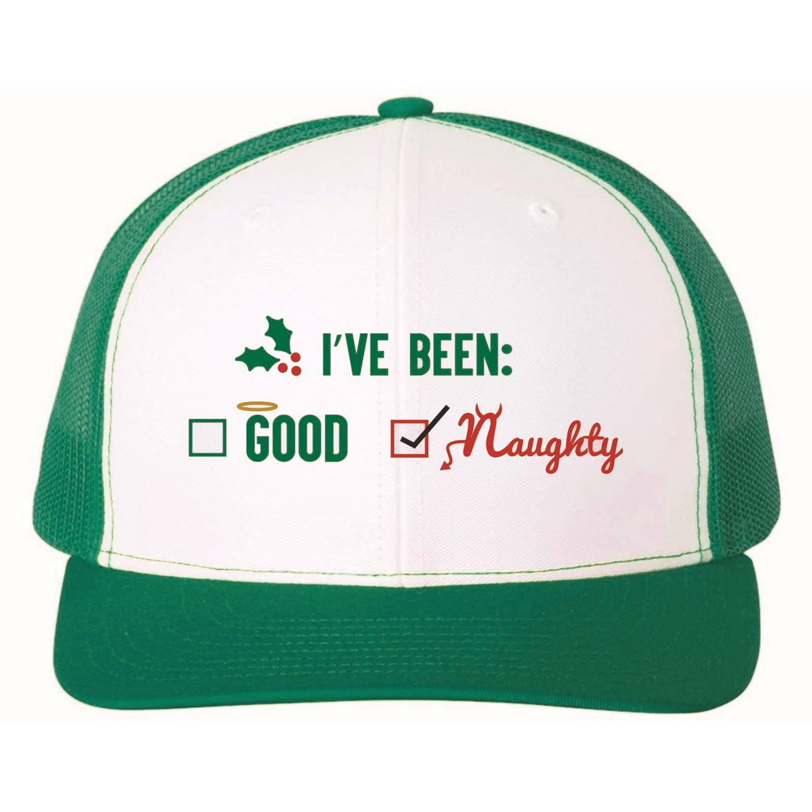 I've Been Good or Naughty Trucker Cap