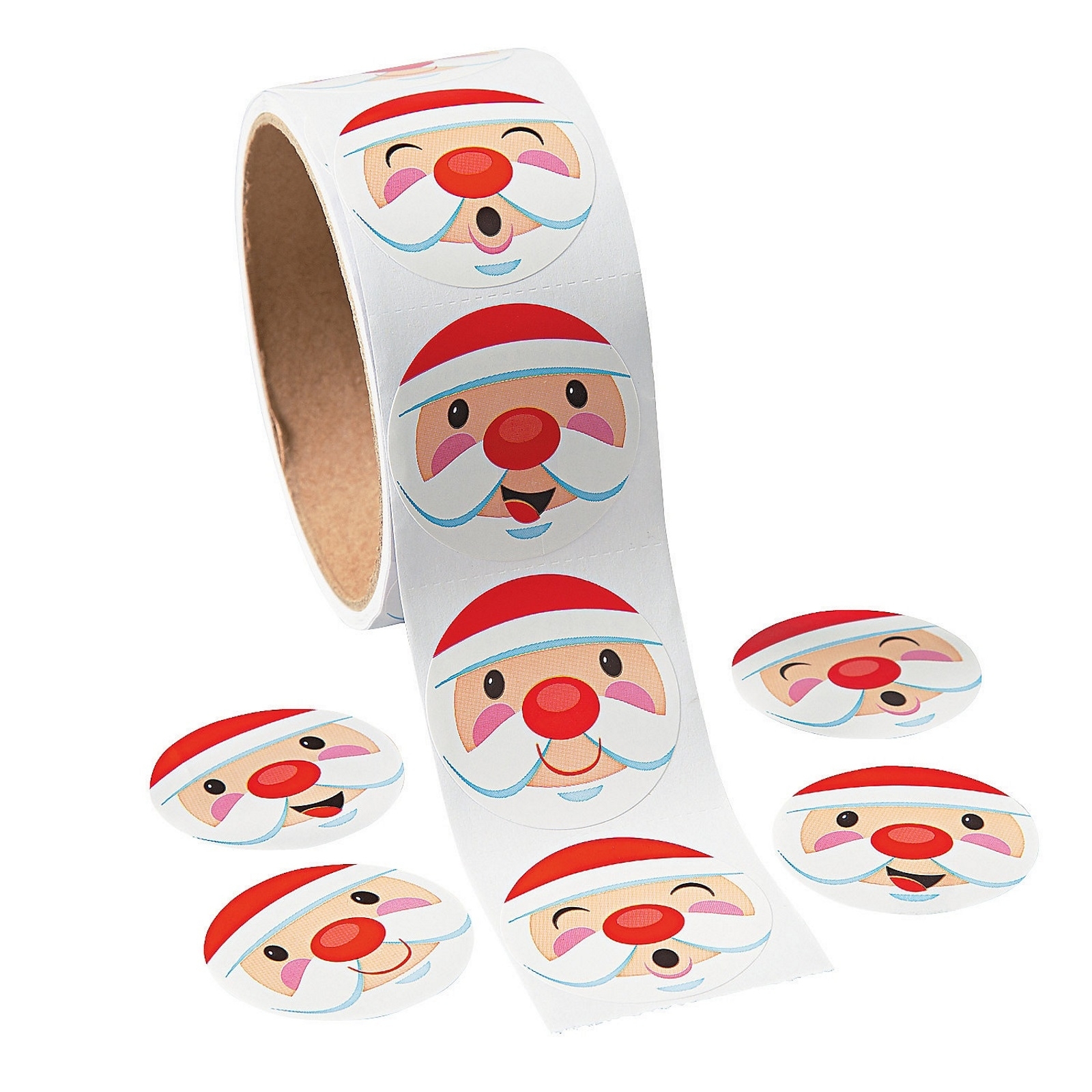 Santa Stickers (Roll of 100)