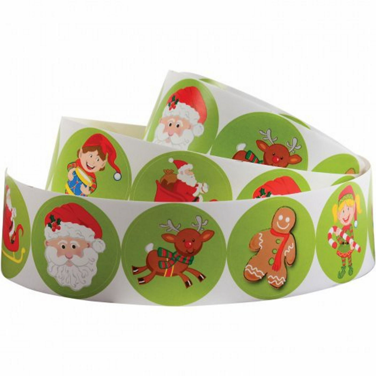Christmas Stickers (Roll of 100)