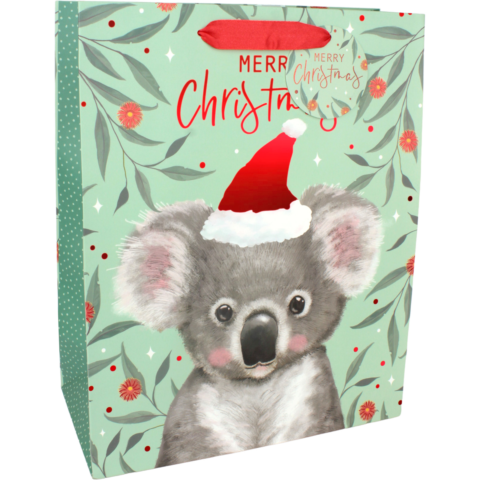 Aussie Bush Koala Christmas Paper Gift Bag 32cm