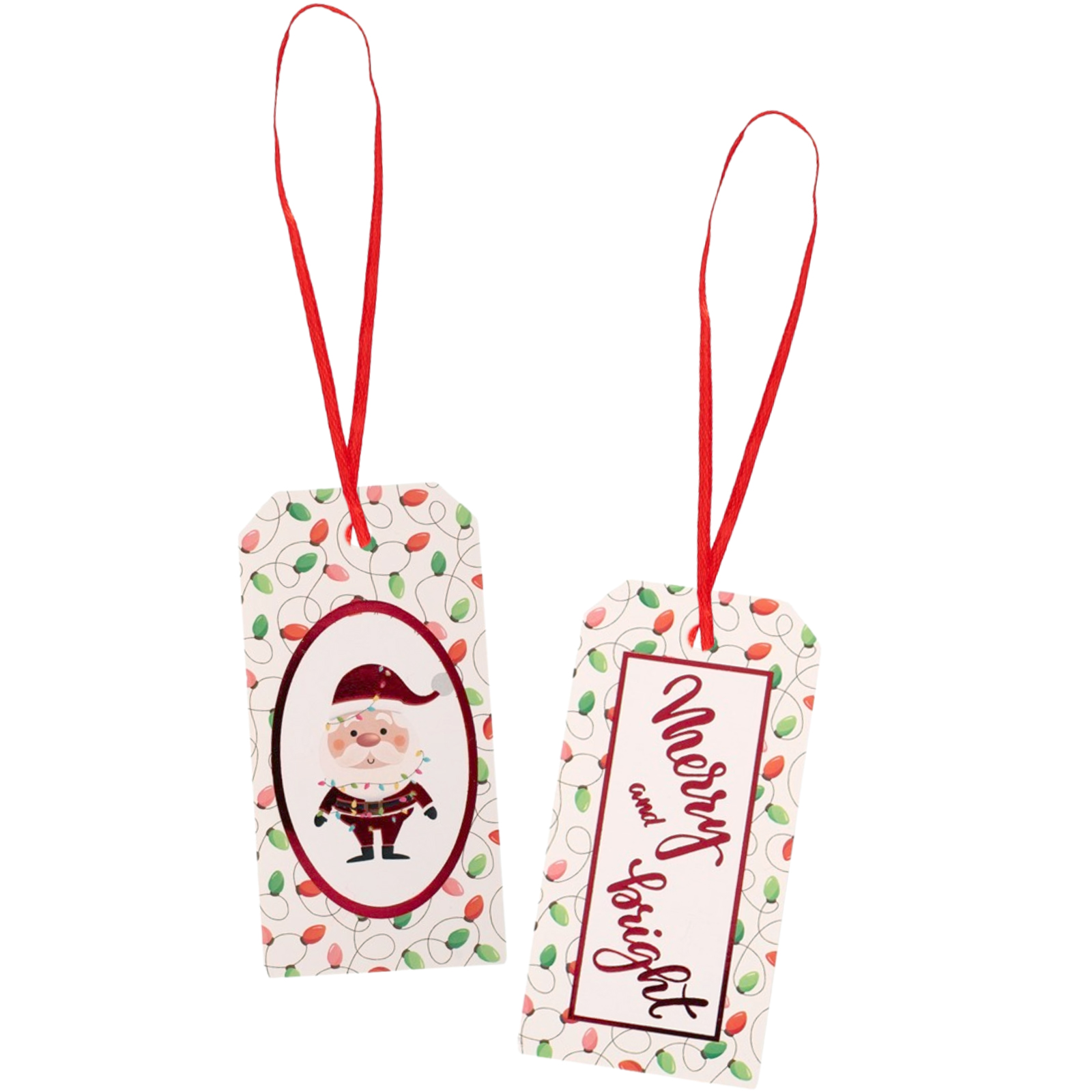 Merry & Bright Christmas Gift Tags (Pack of 12) 