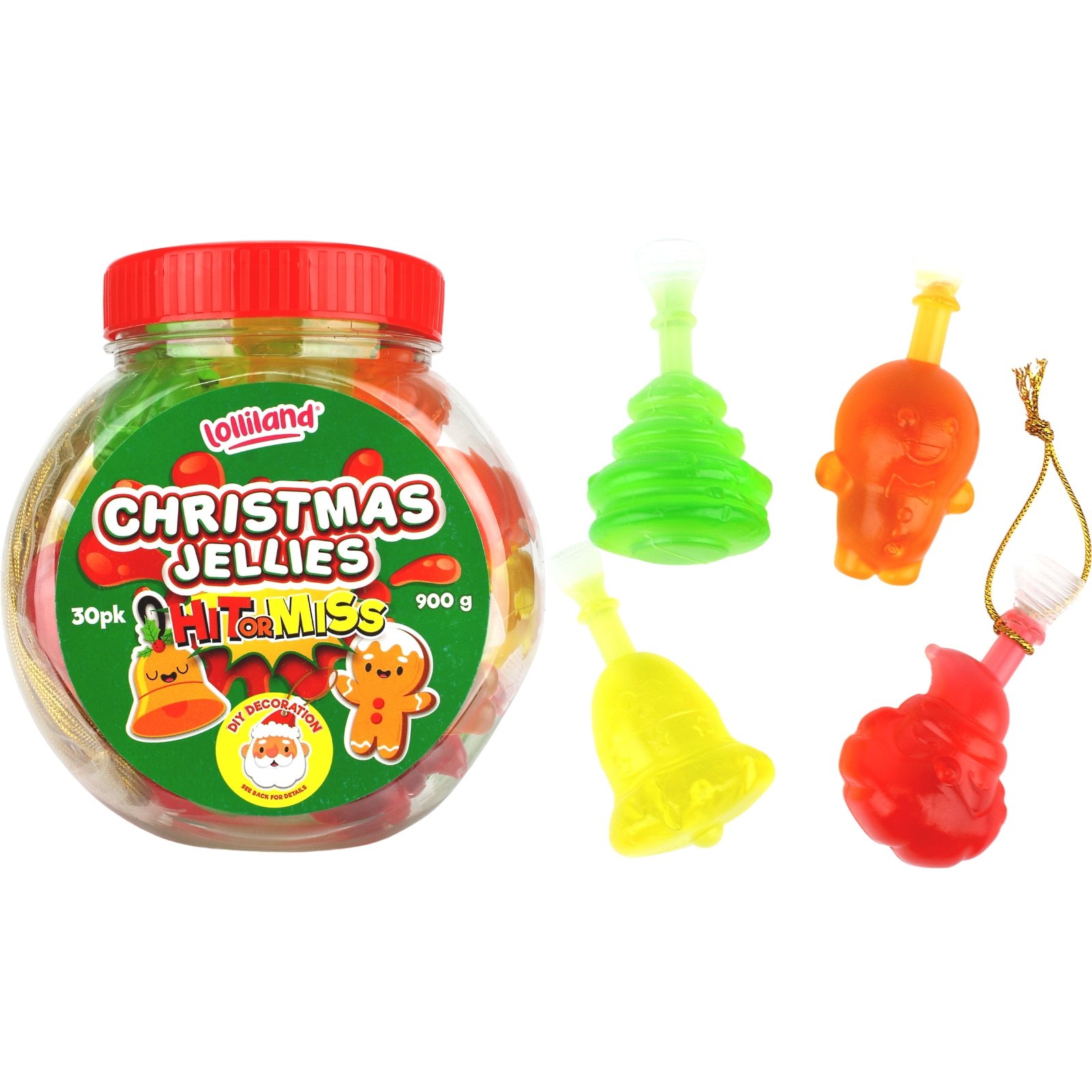 Christmas Hit or Miss Fruit Jellies (Pack of 30)