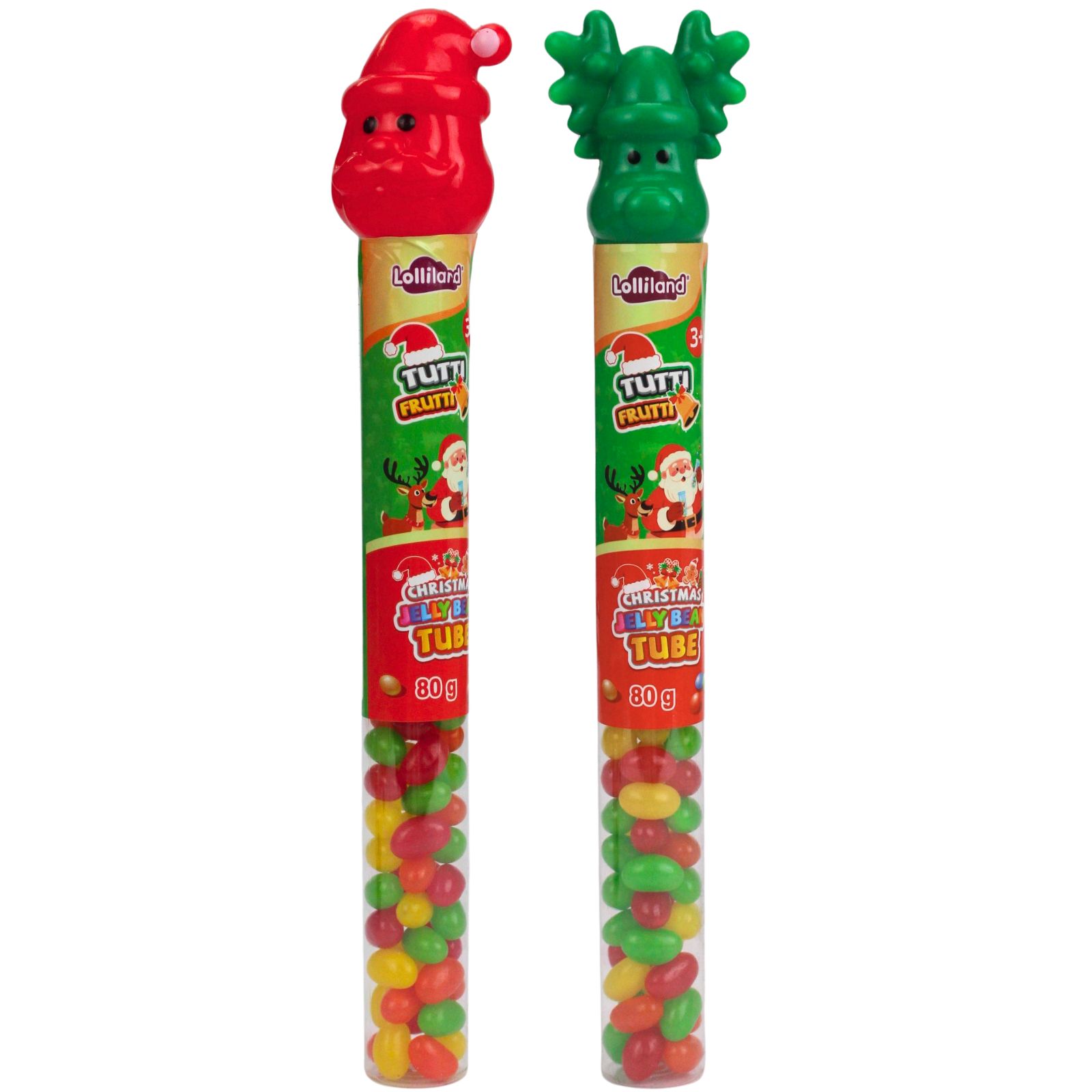 80g Christmas Jelly Bean Tube Assorted