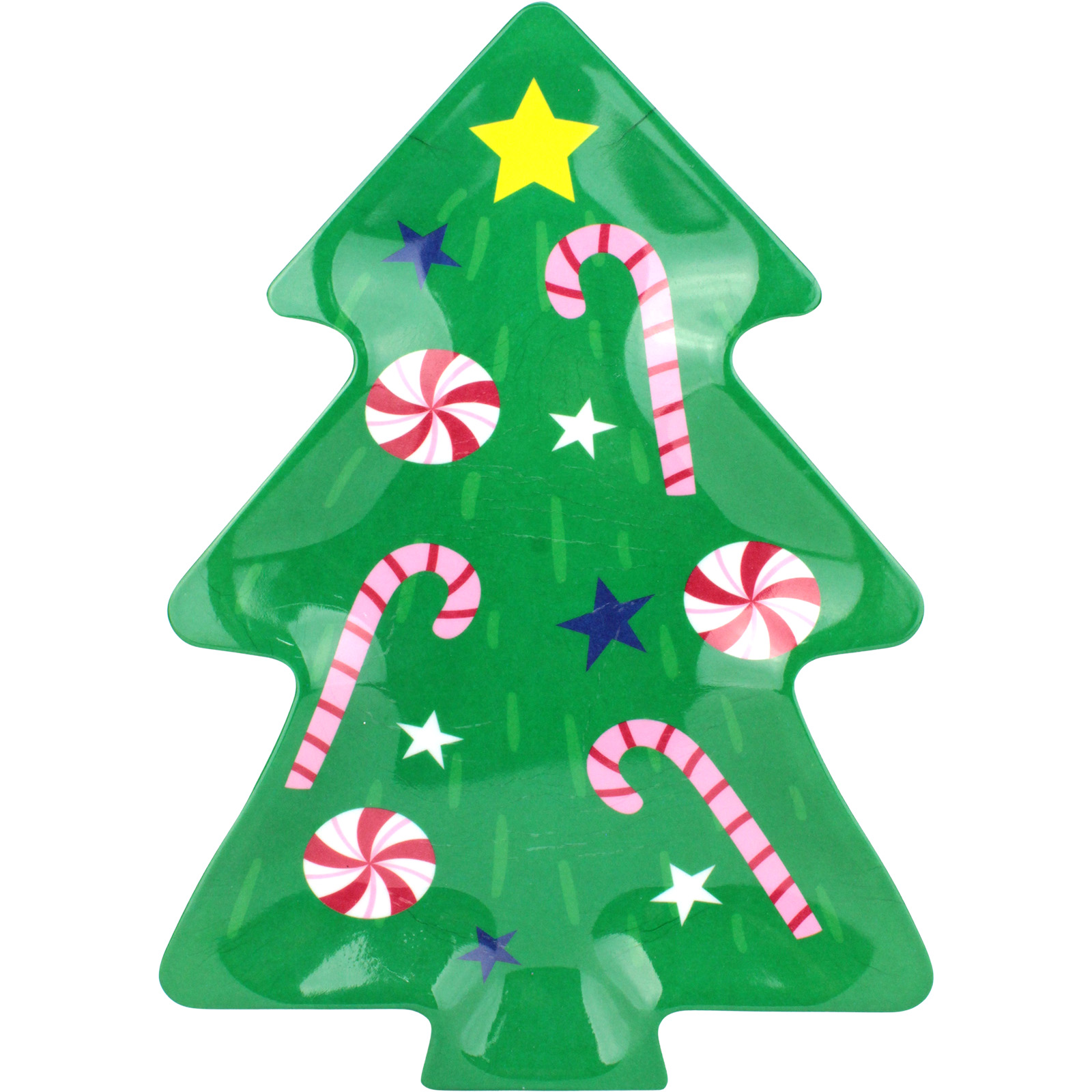 Christmas Tree Candy Cane Melamine Platter