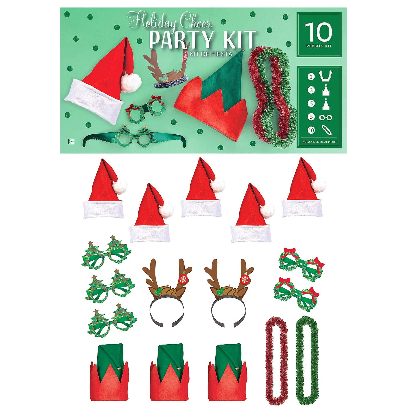 Christmas Holiday Cheer Party Kit (For 10 Guests)