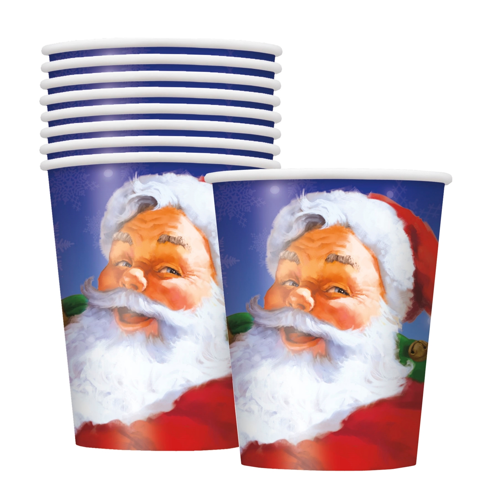 Holiday Santa Paper Cups (Pack of 8)