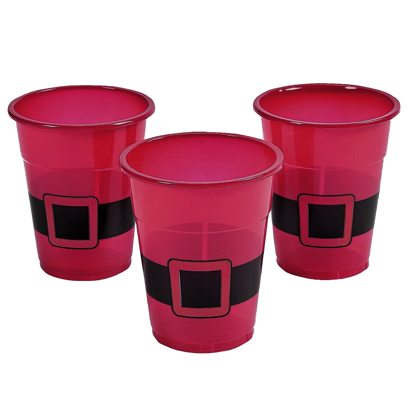Santa Suit Plastic Cups (Pack of 25)