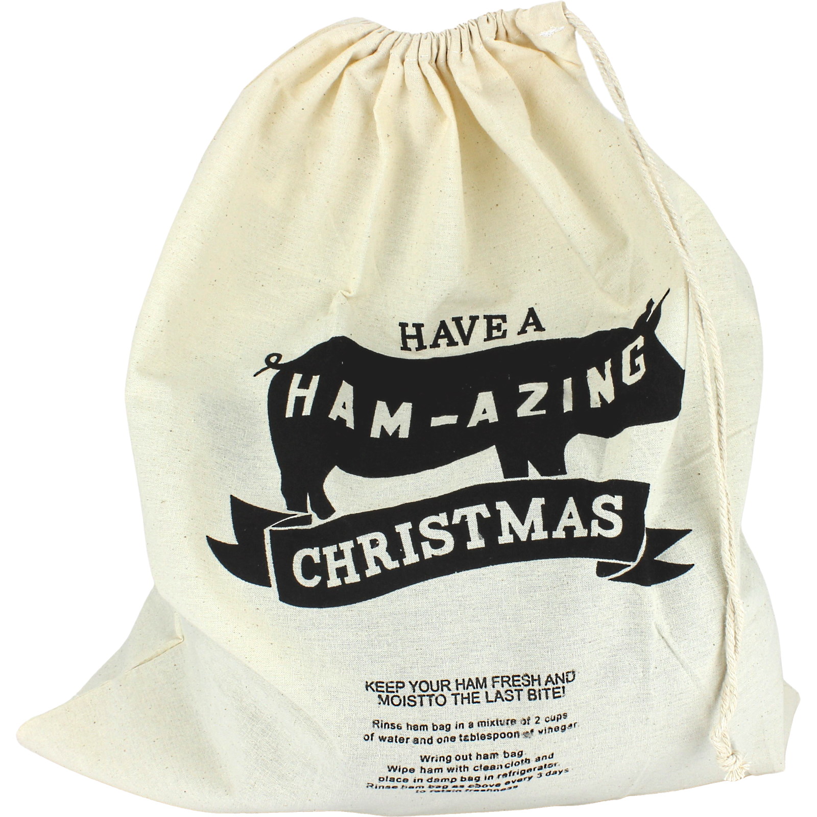 Have a Ham-azing Christmas Cotton Ham Bag