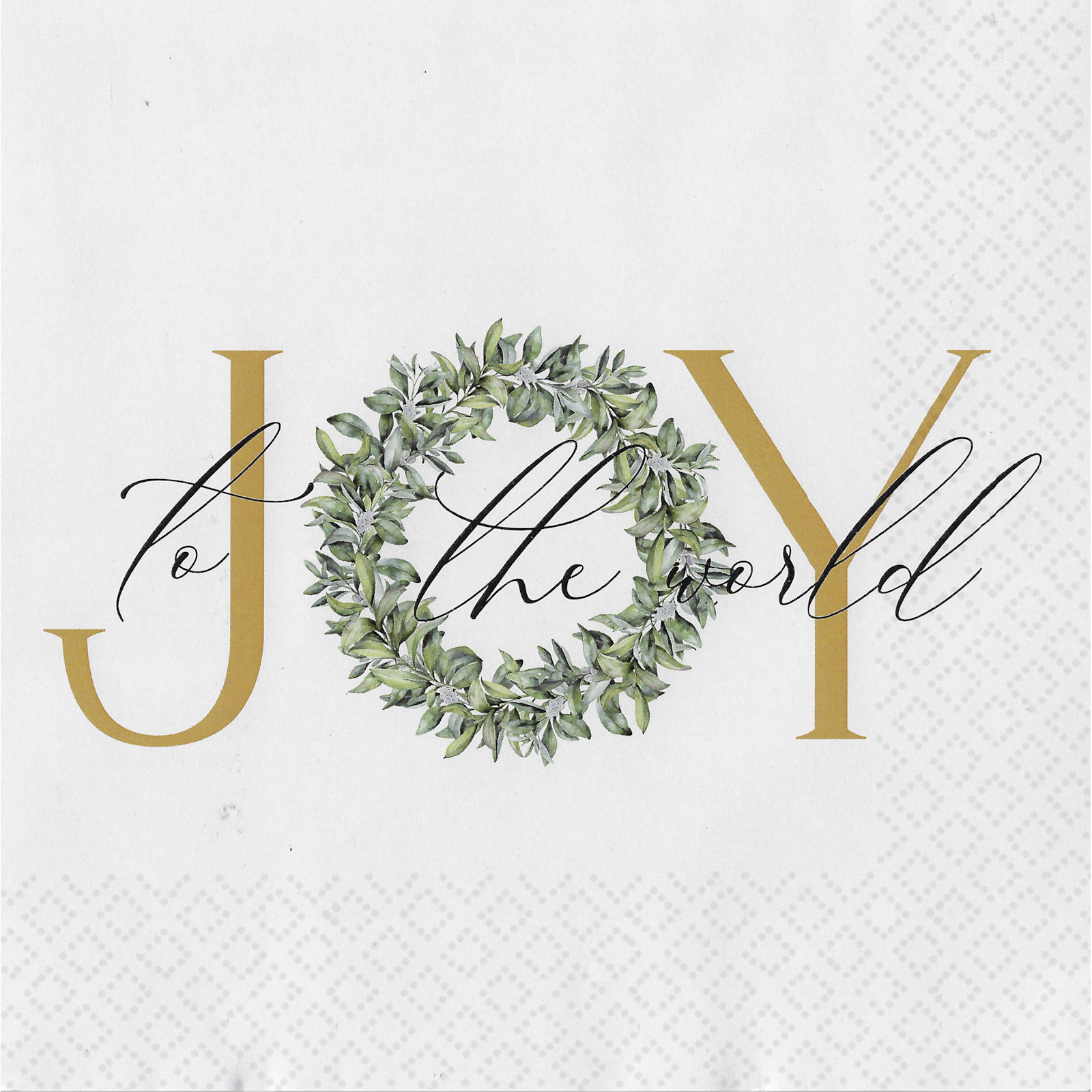 Joy To The World Large Paper Napkins / Serviettes (Pack of 25)