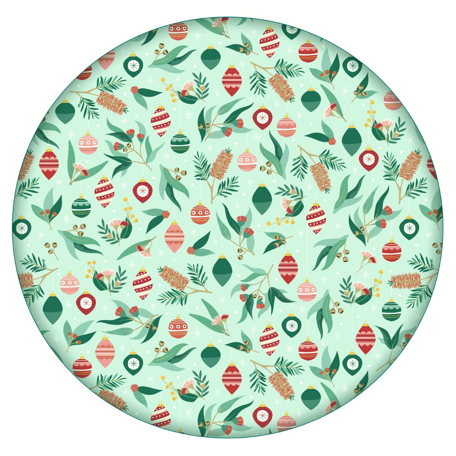 Frankie & Me Australiana Christmas Bamboo Fibre Plates 23cm (Set of  4)