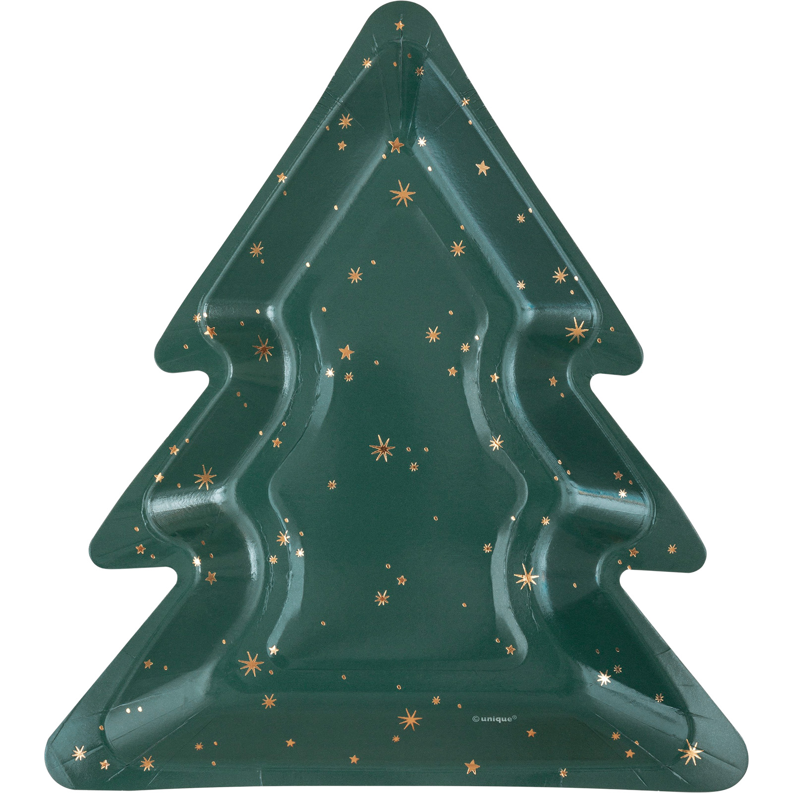 Modern Christmas Tree Paper Plates (Pack of 8) 